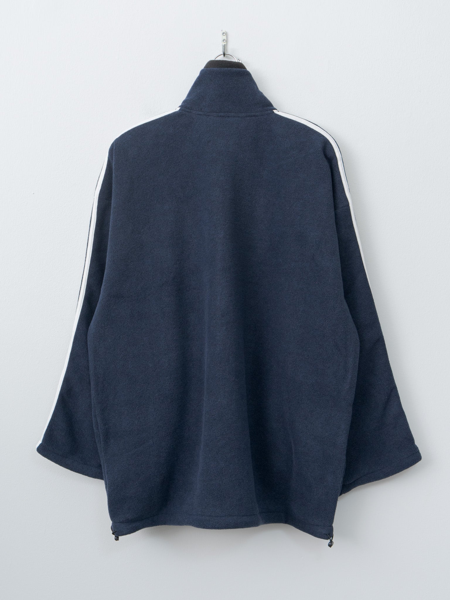 Fleece Loose Fit Track Jacket - Navy