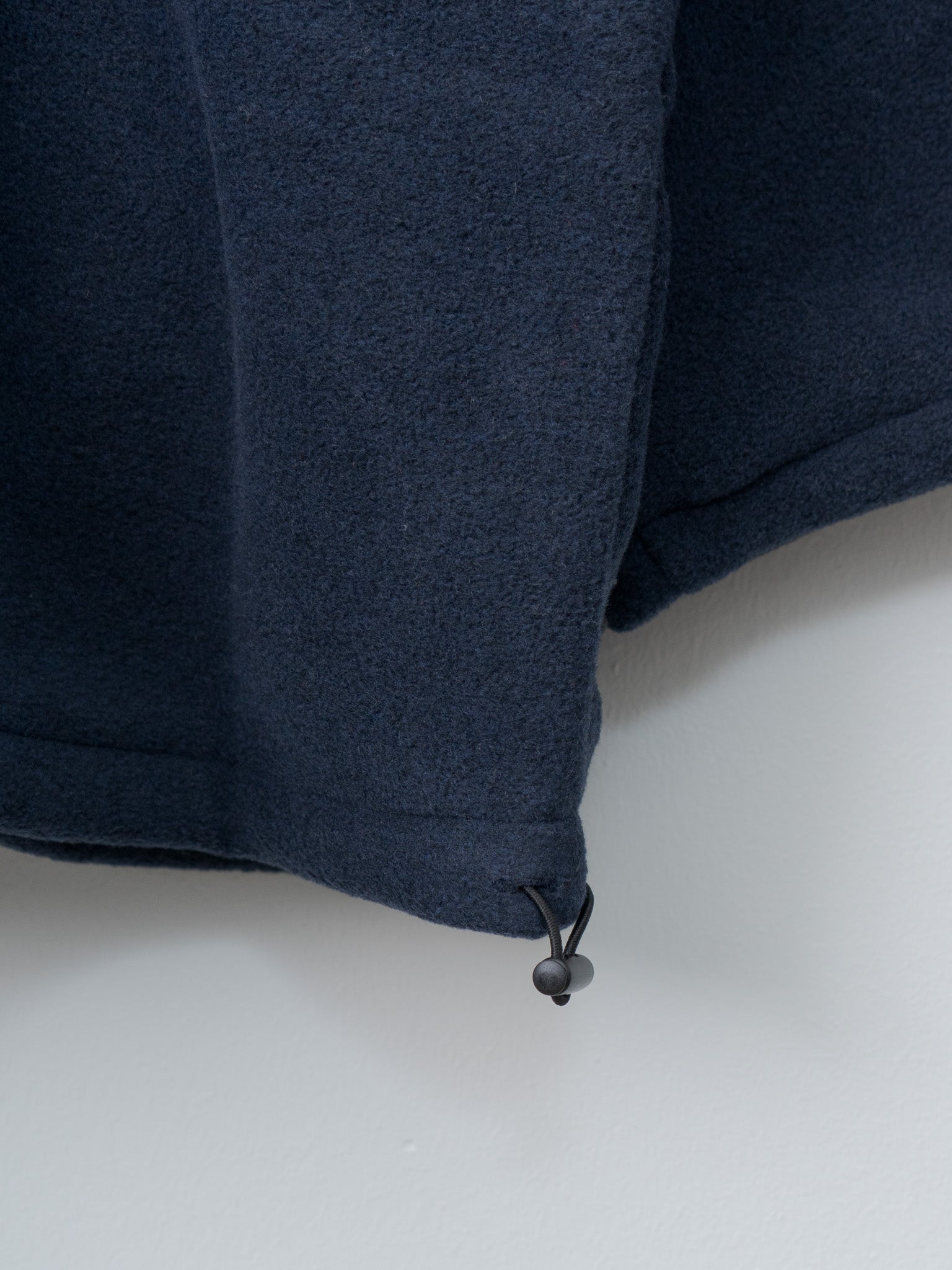 Fleece Loose Fit Track Jacket - Navy