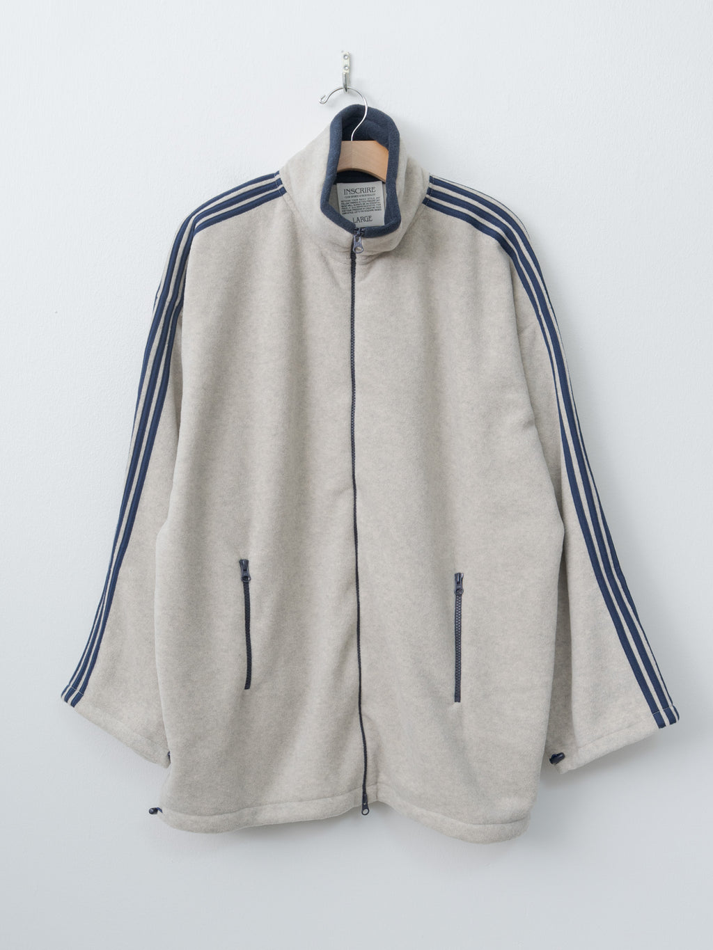 Fleece Loose Fit Track Jacket - Oatmeal