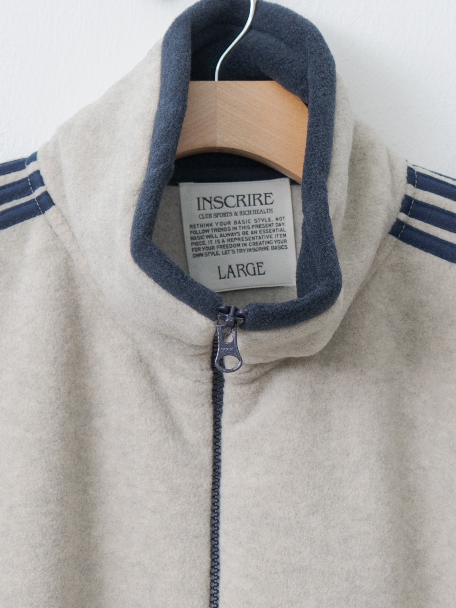 Fleece Loose Fit Track Jacket - Oatmeal