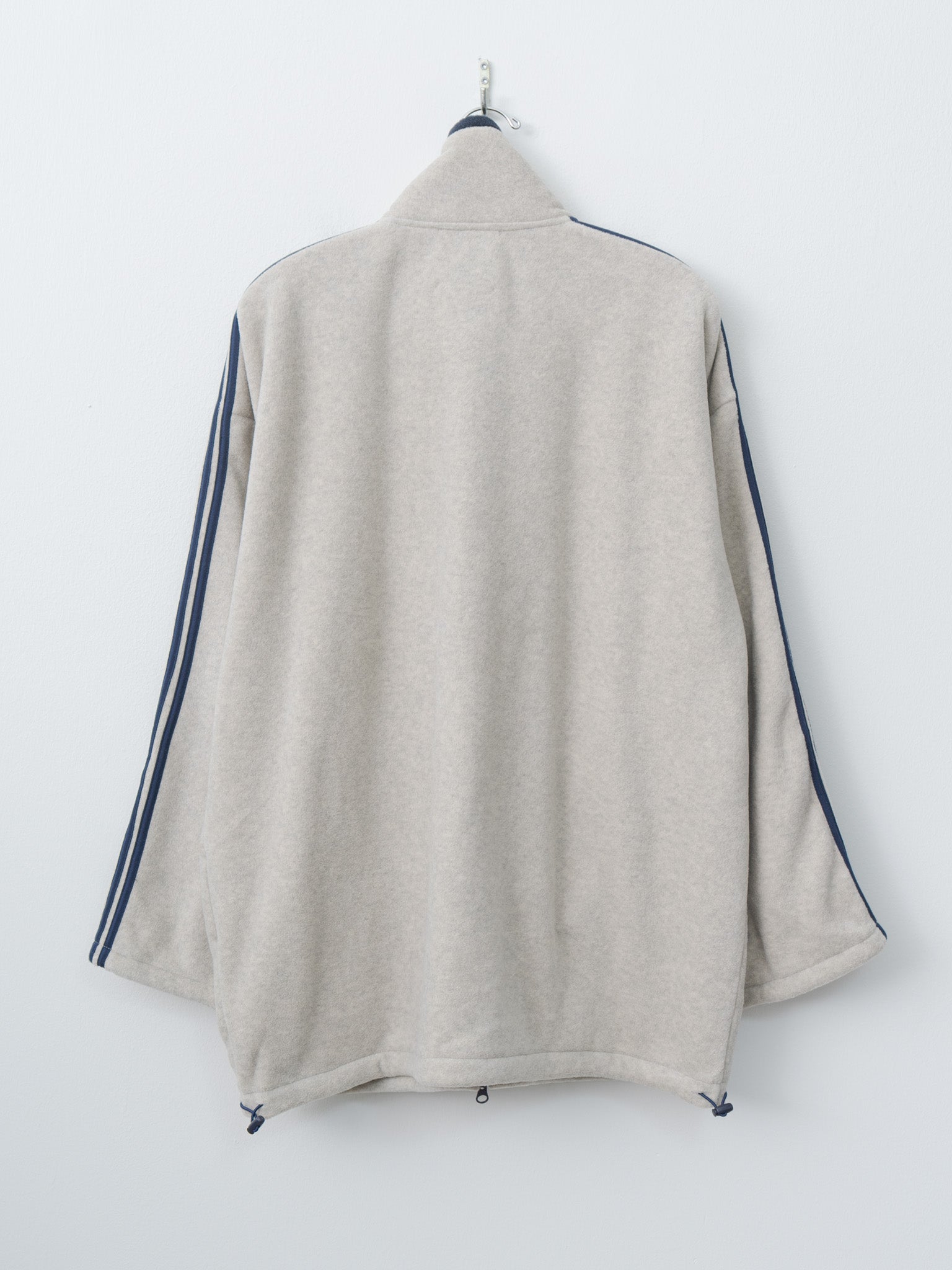 Fleece Loose Fit Track Jacket - Oatmeal