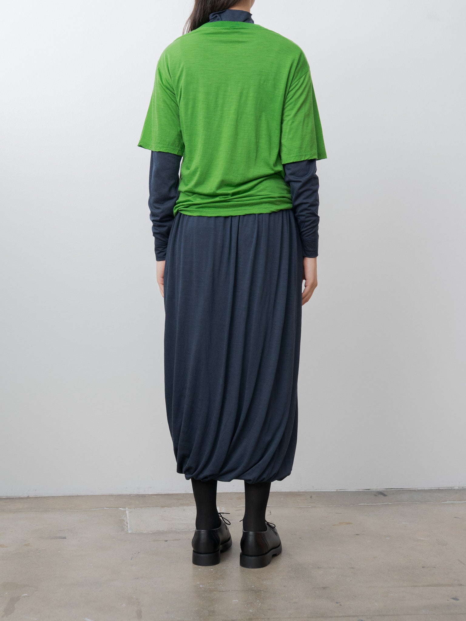 Wool Jersey T-Shirt - Green