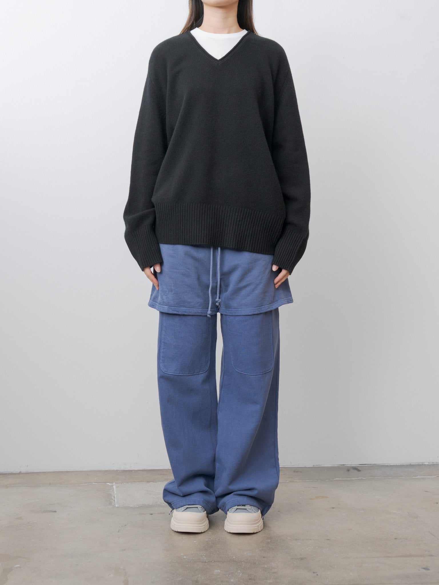Layered Sweatpants - Light Blue