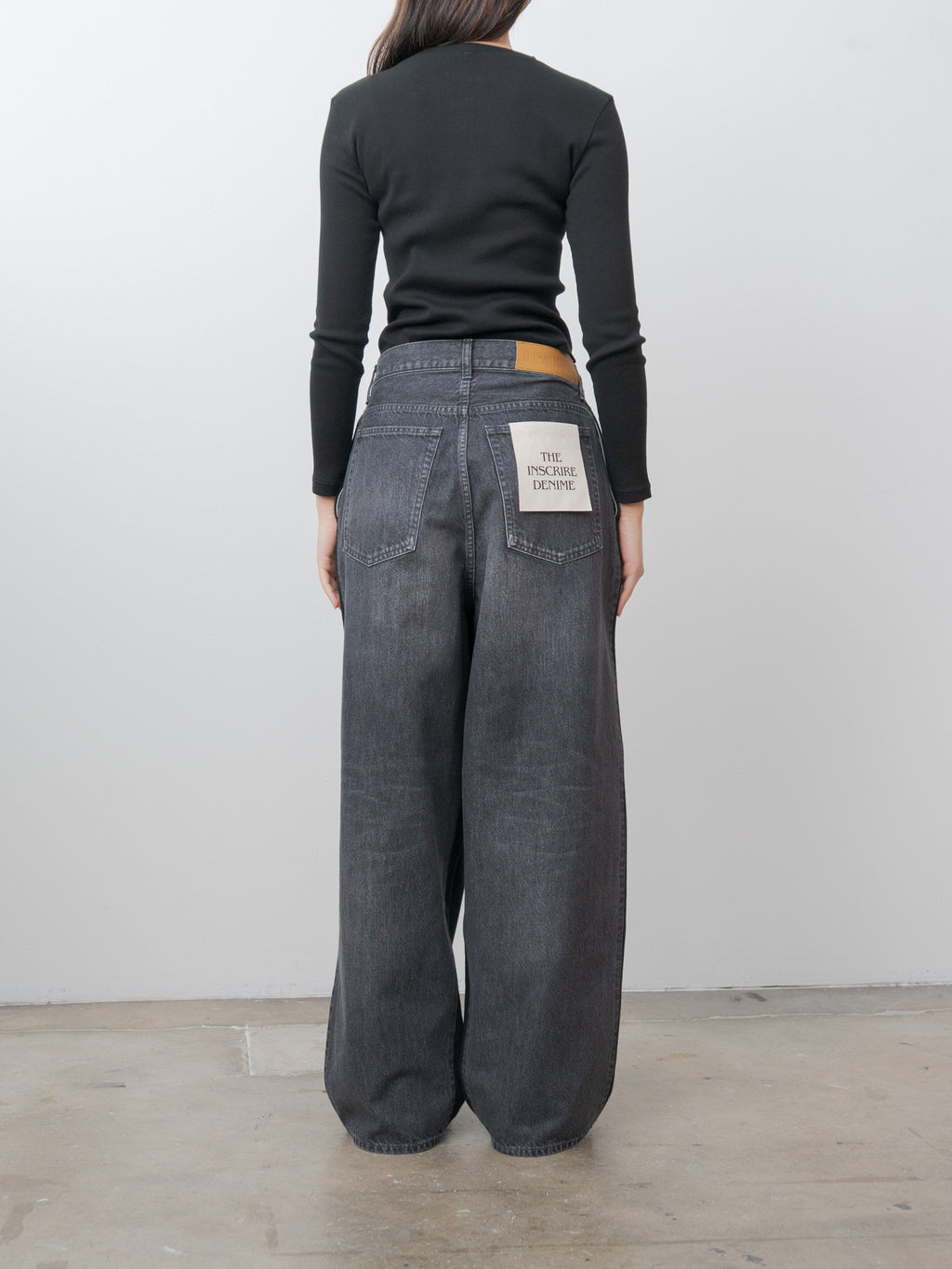 Hybrid Sweat Denim Pants - Black x Black