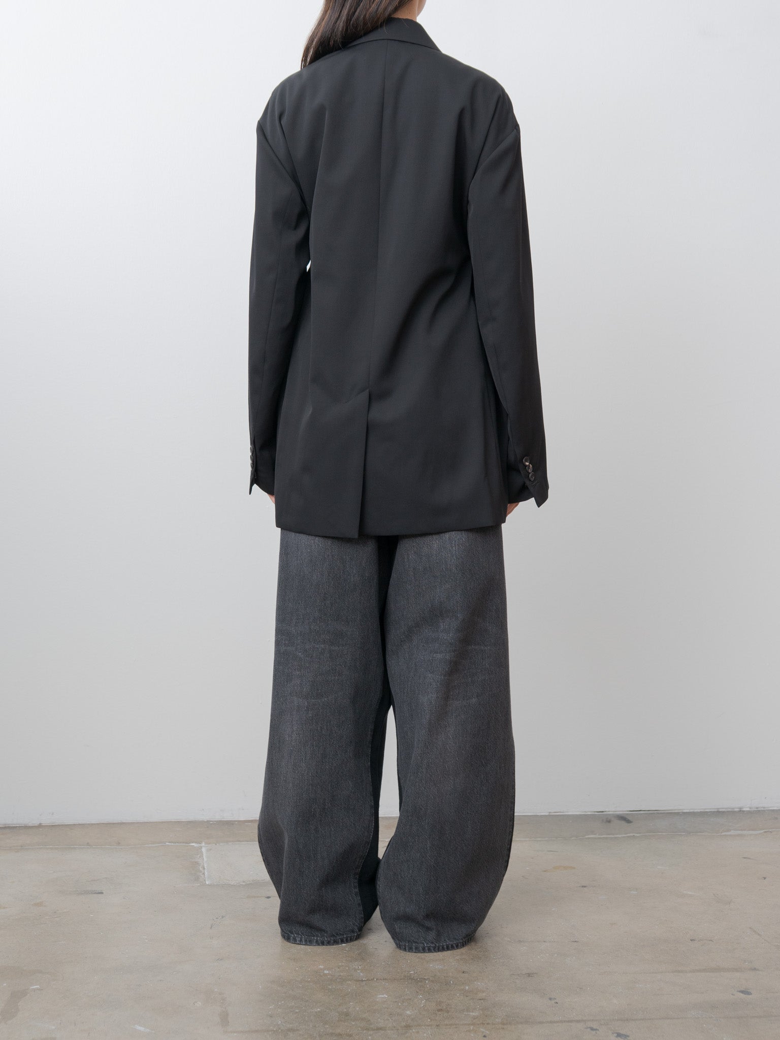 Hybrid Sweat Denim Pants - Black x Black