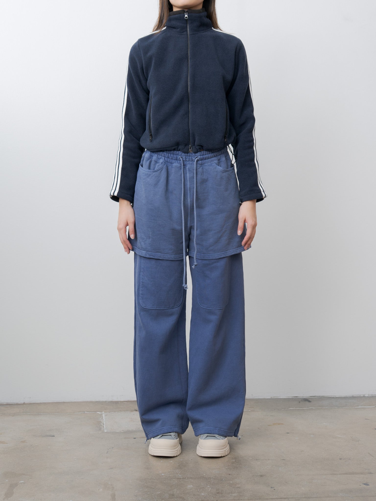 Layered Sweatpants - Light Blue