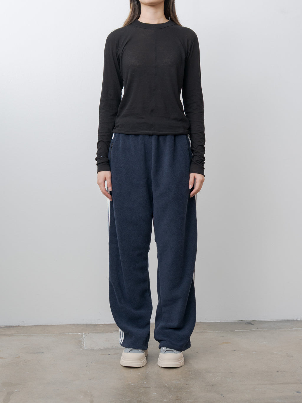 Cotton Cashmere Tee - Black