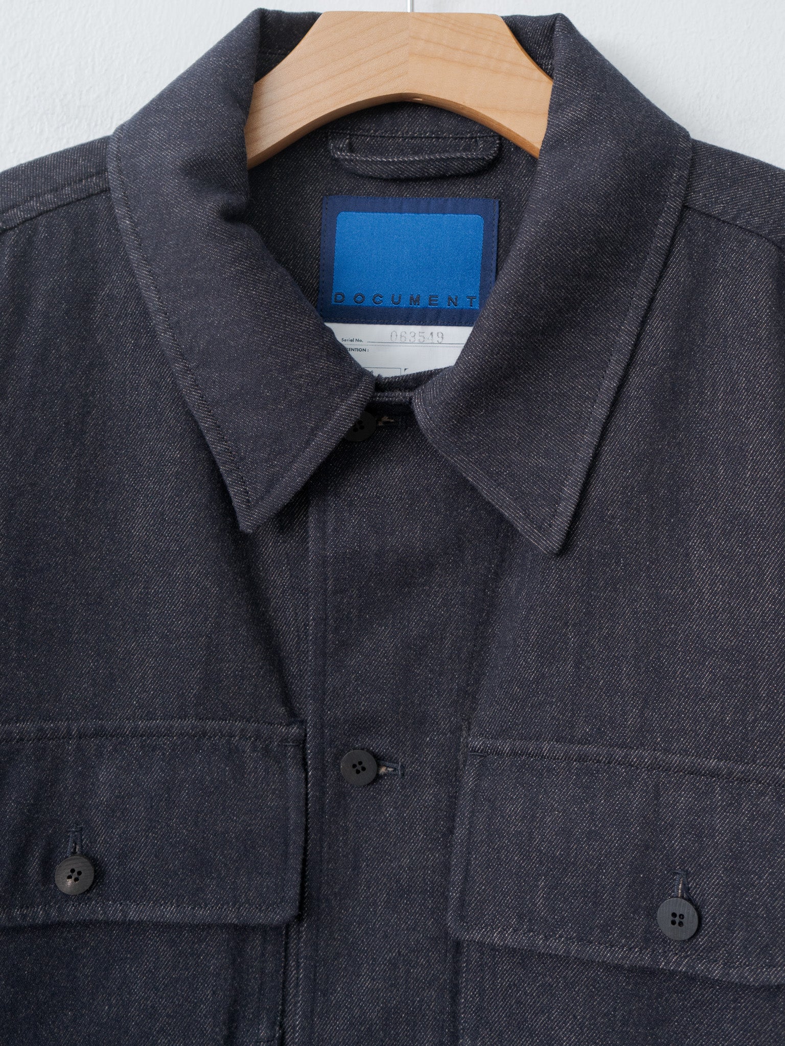 Cashmere Denim Trucker Jacket - Navy