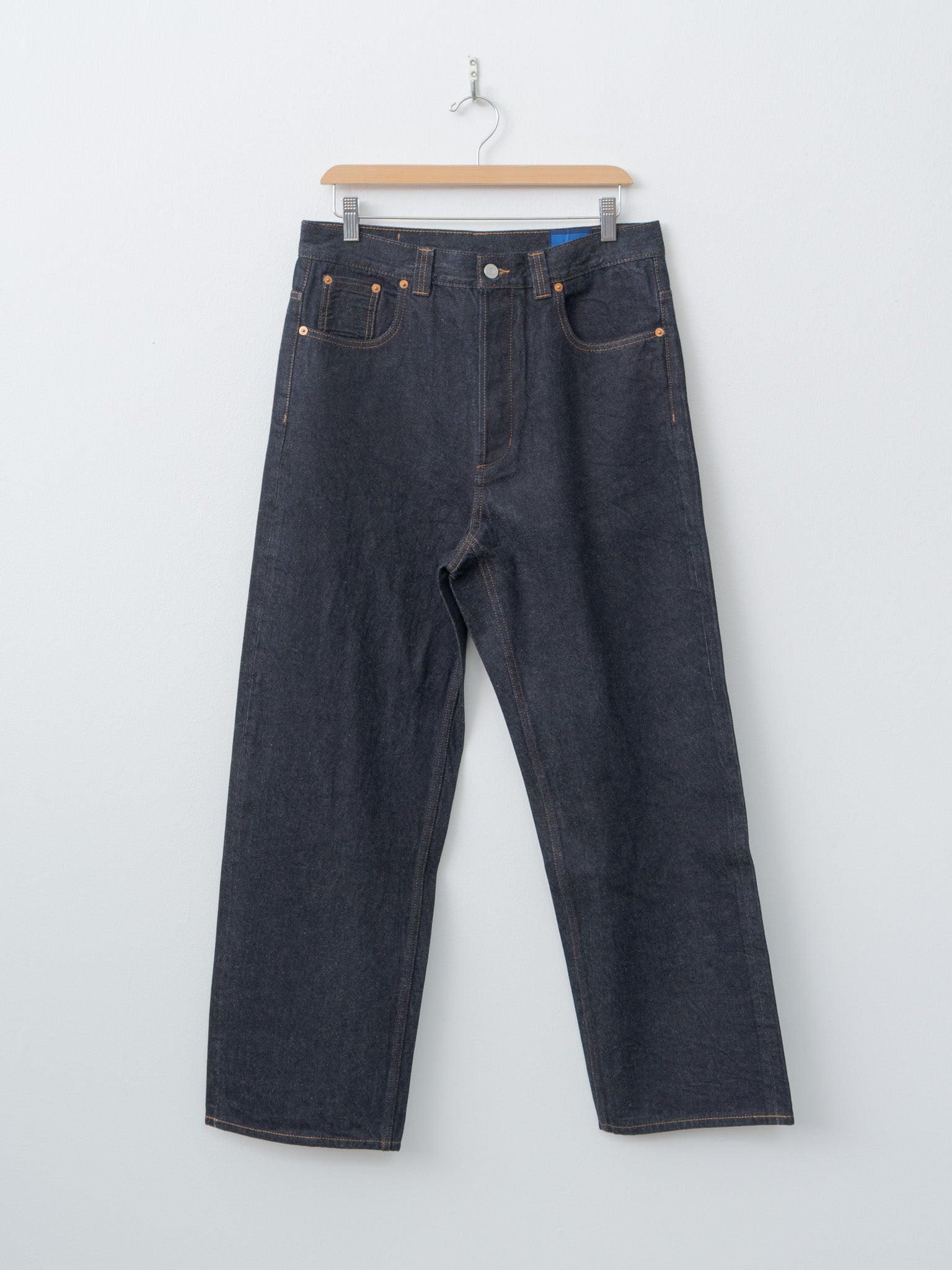 Sea Island Cotton Denim Selvedge Trousers - Indigo
