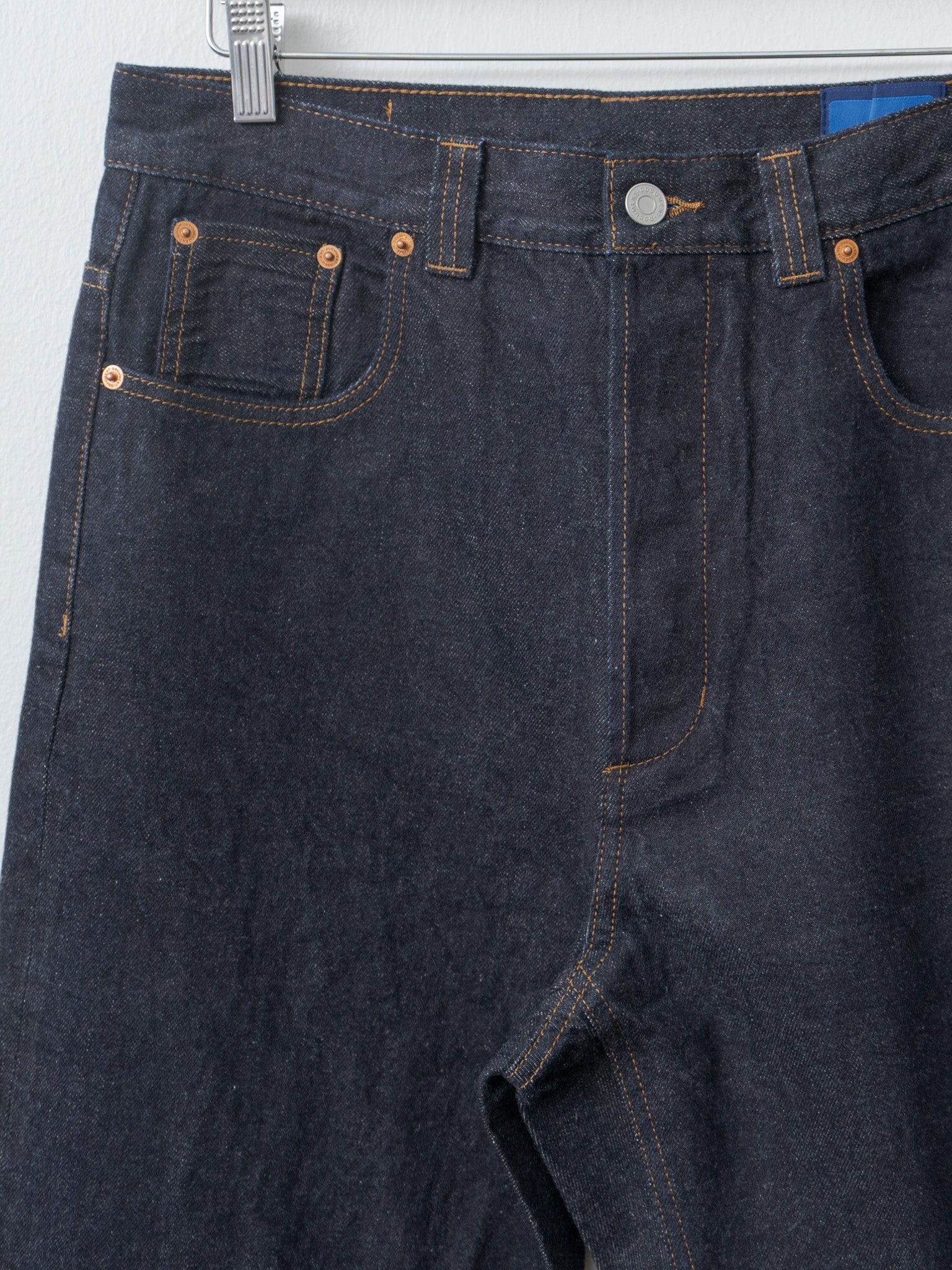 Sea Island Cotton Denim Selvedge Trousers - Indigo