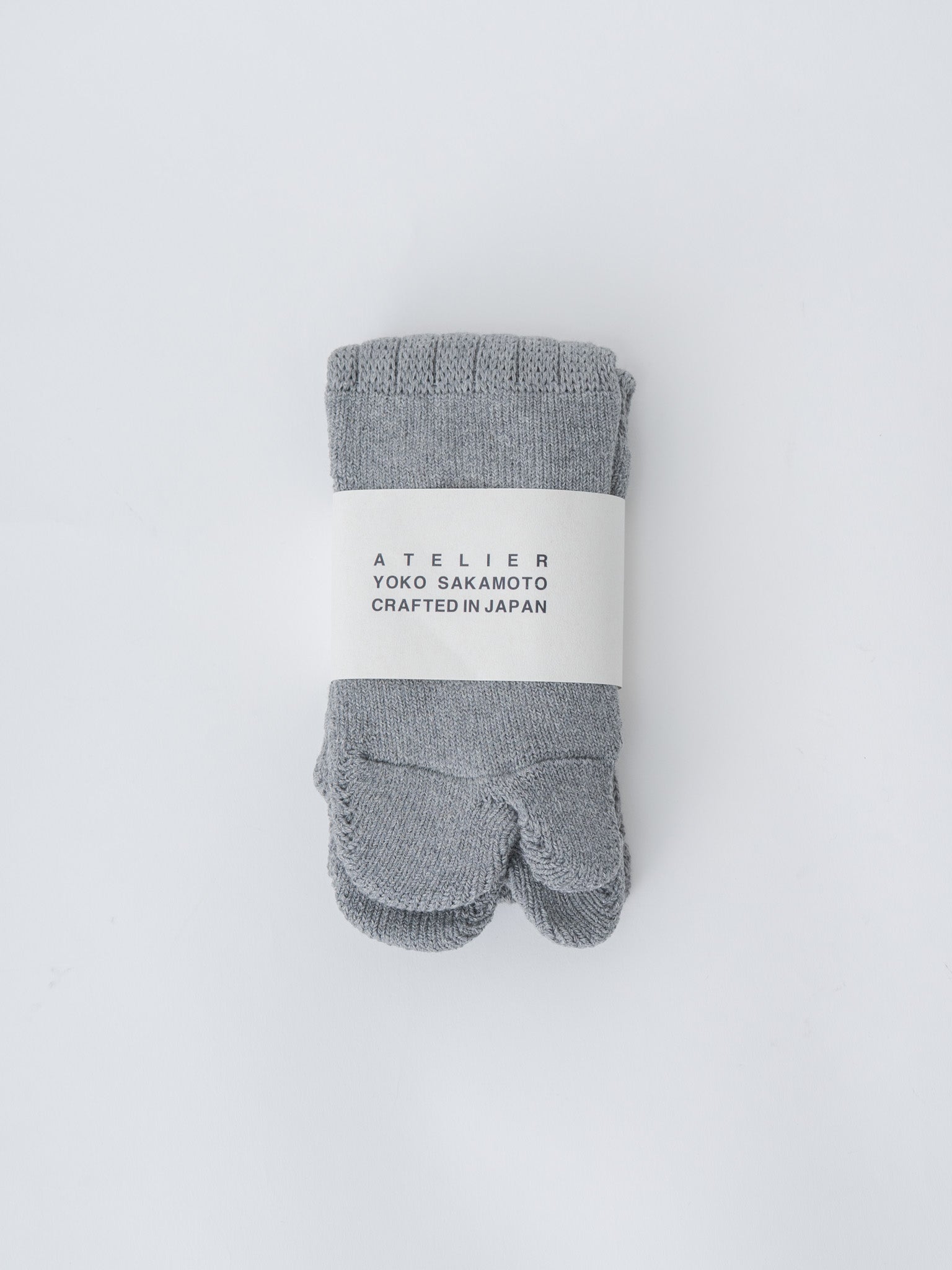 Tabi Pile Socks Cotton - Black, Heather Gray
