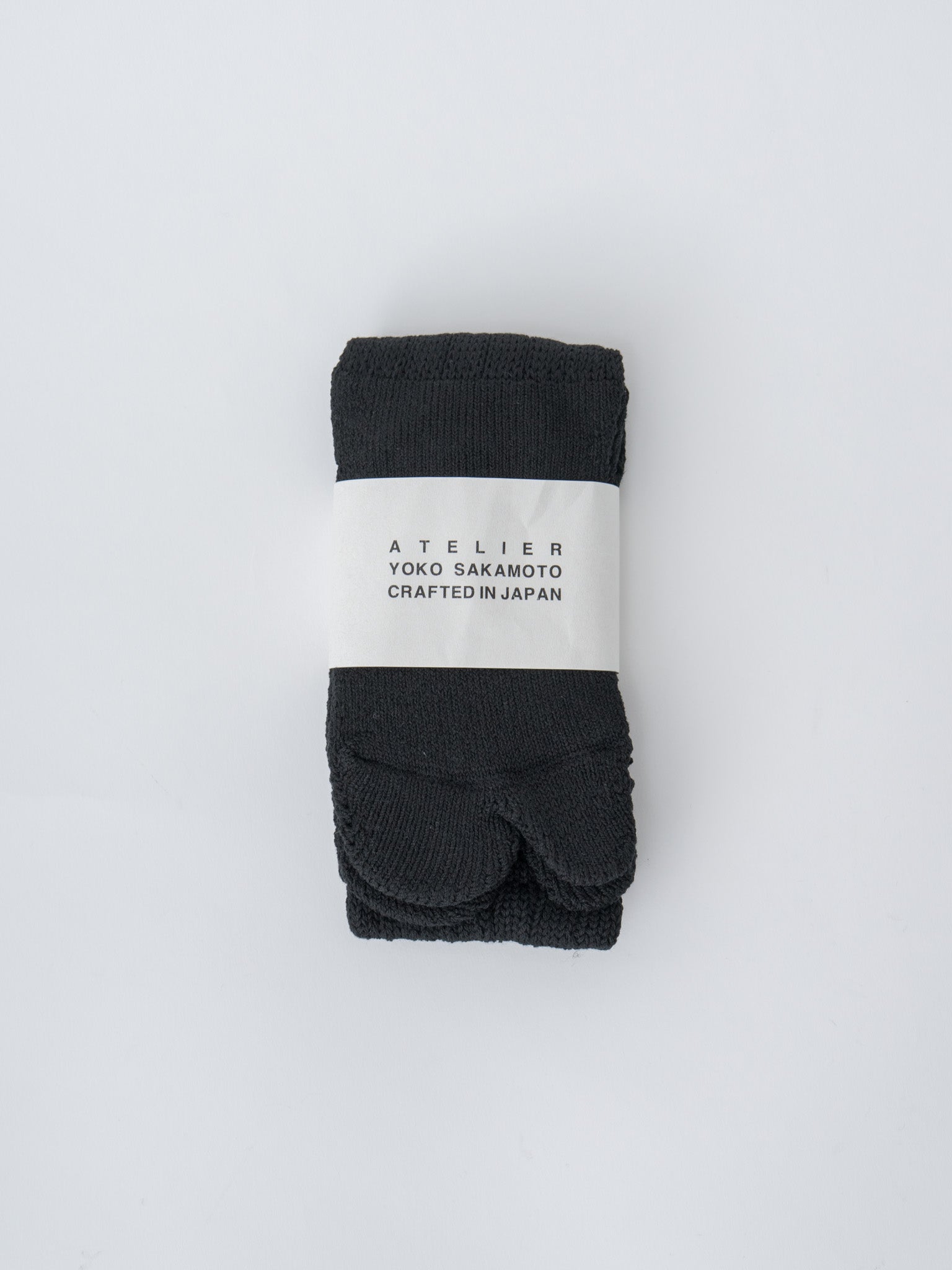 Tabi Pile Socks Cotton - Black, Heather Gray