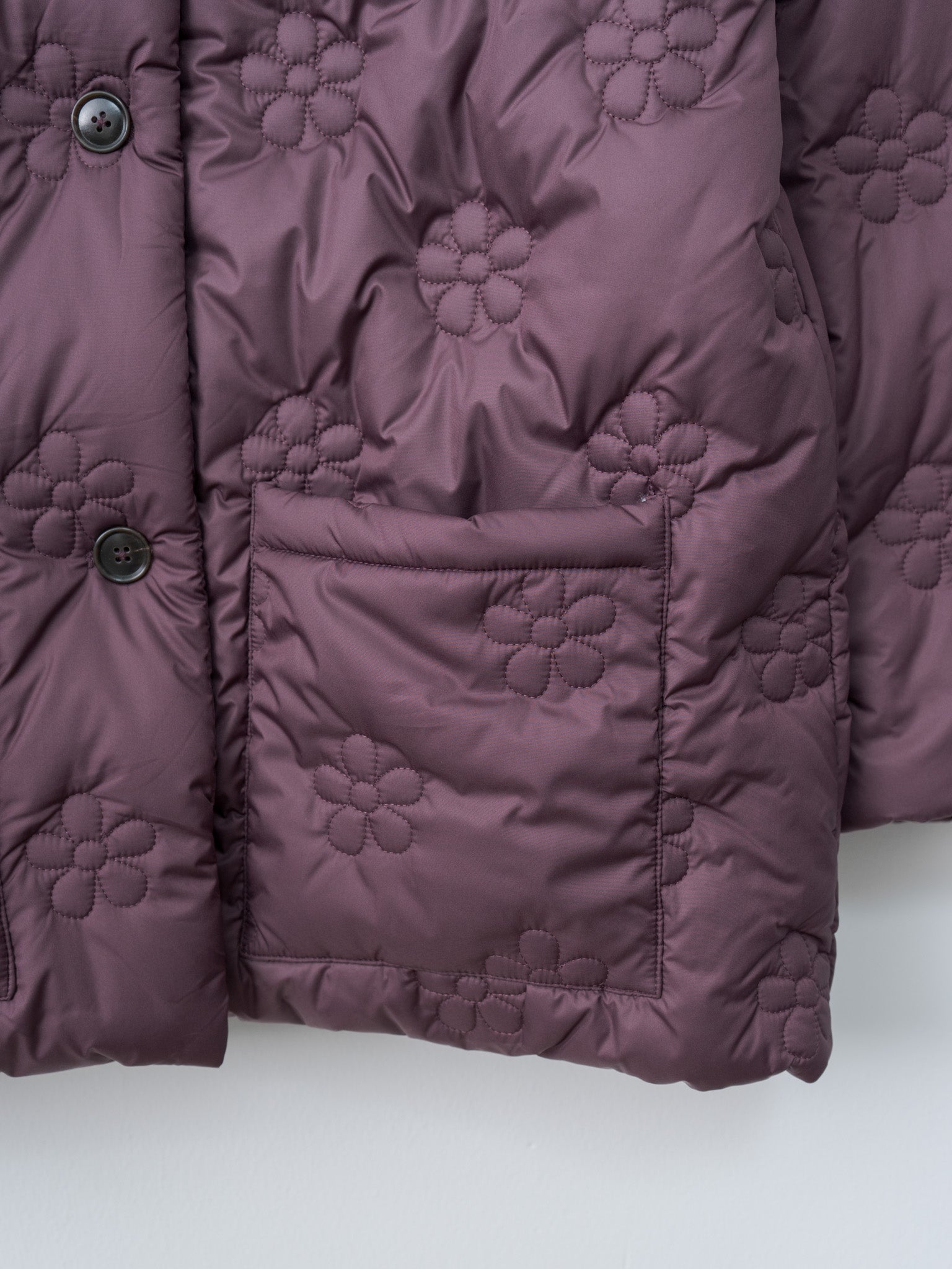 Small Puff Coat - Burgundy