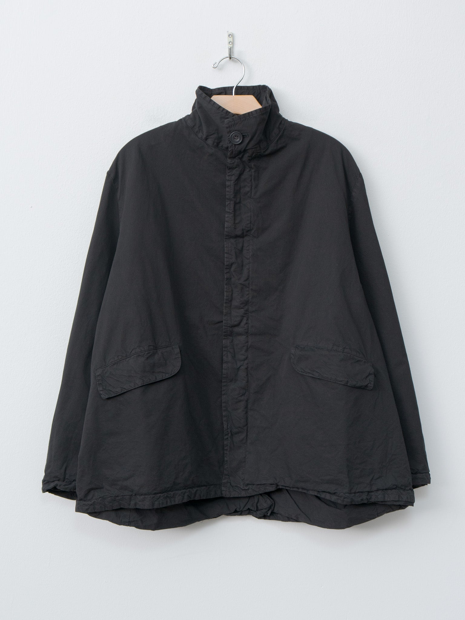 Garment-dye Blouson - Black