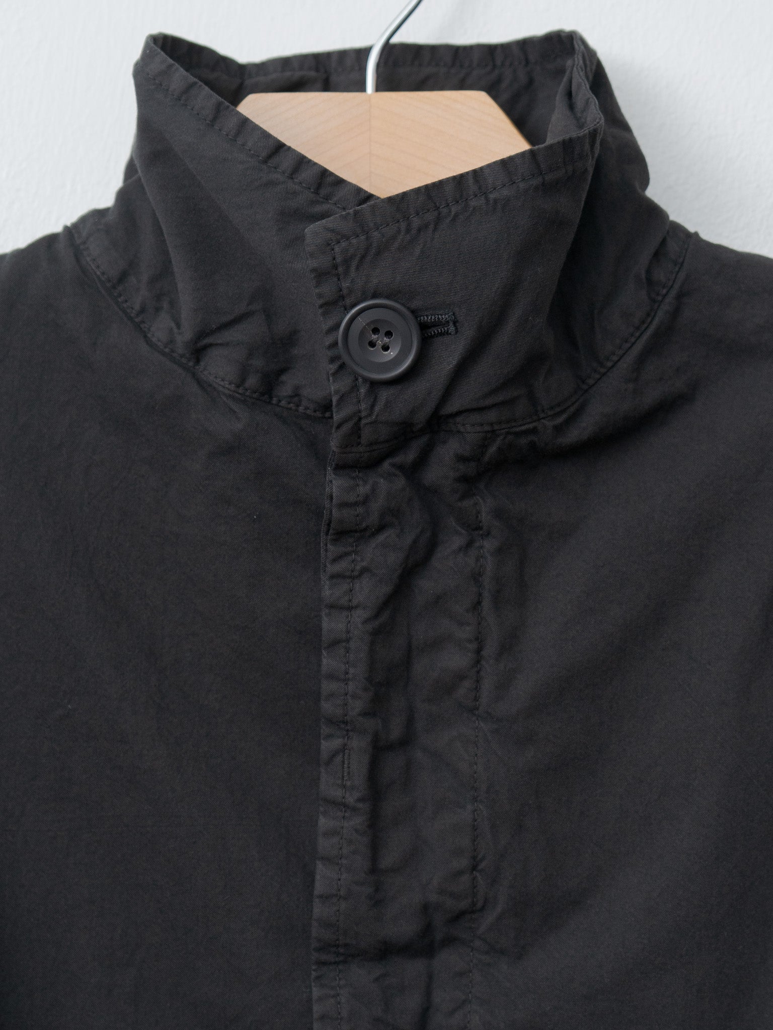 Garment-dye Blouson - Black