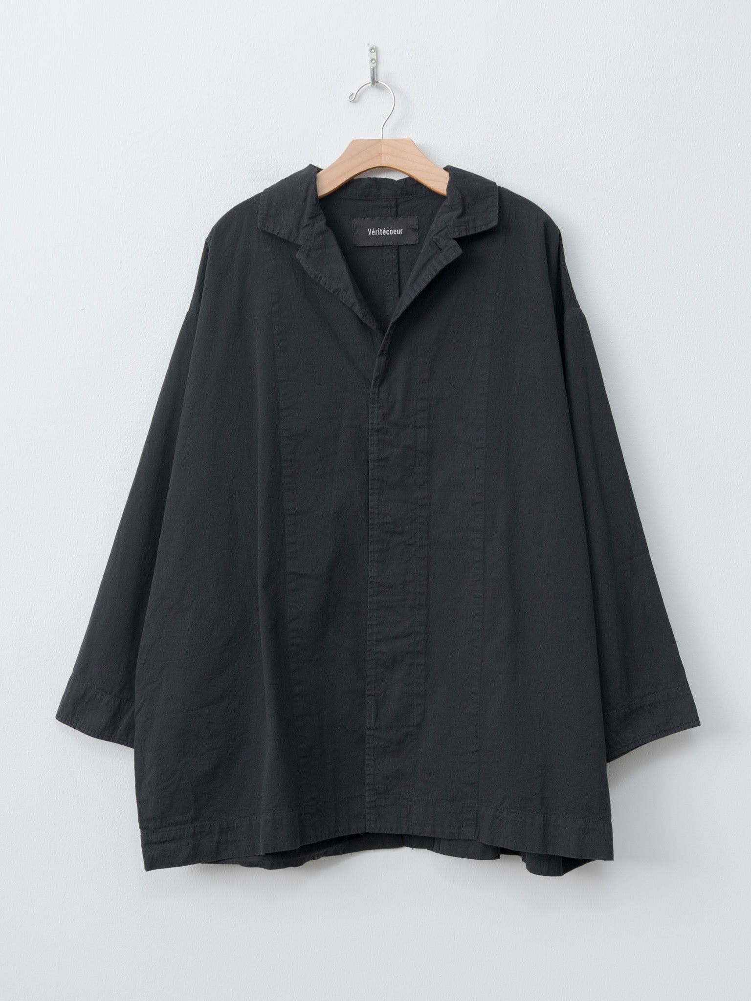 Garment-dye Short Coat - Black