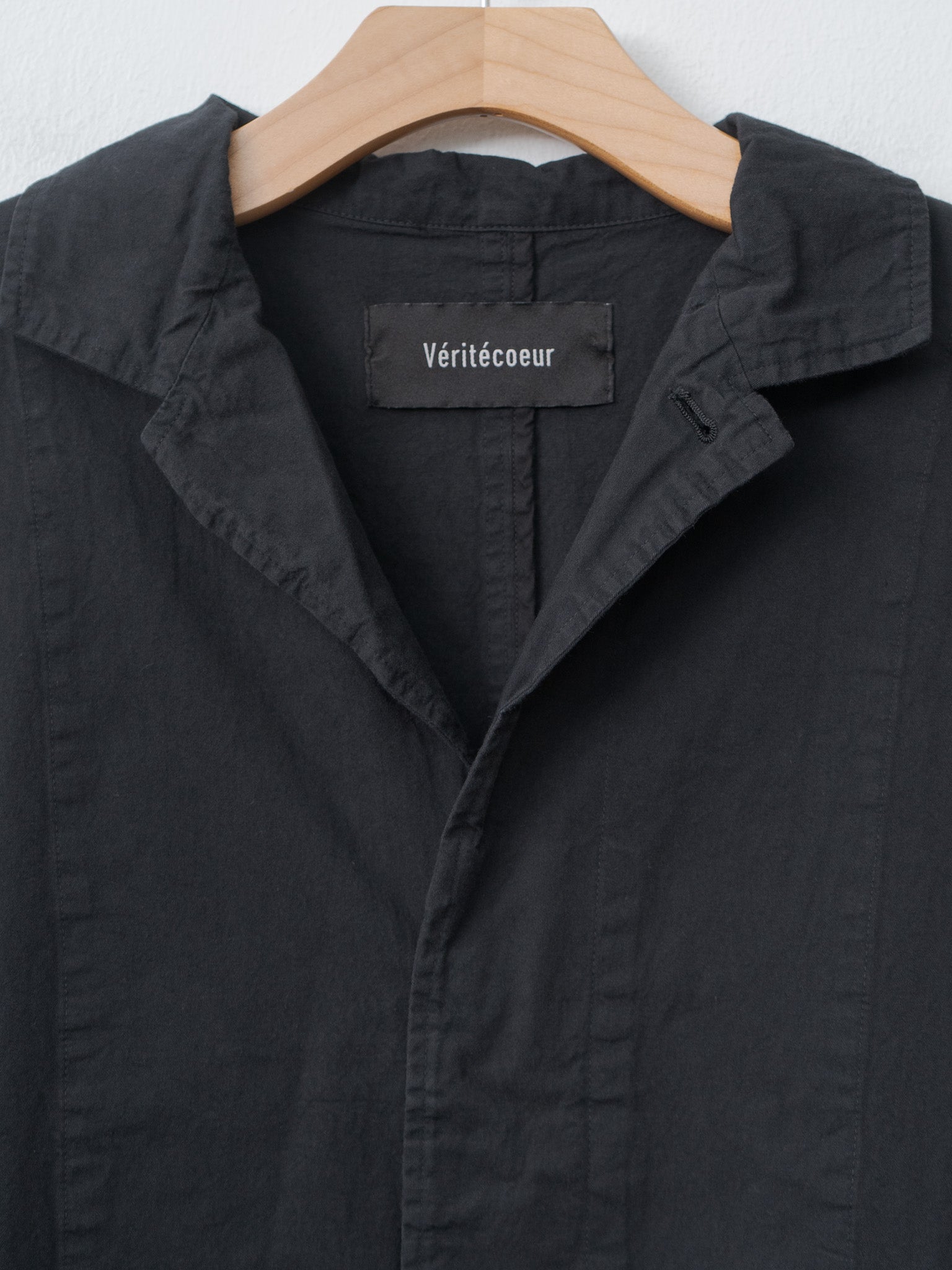 Garment-dye Short Coat - Black