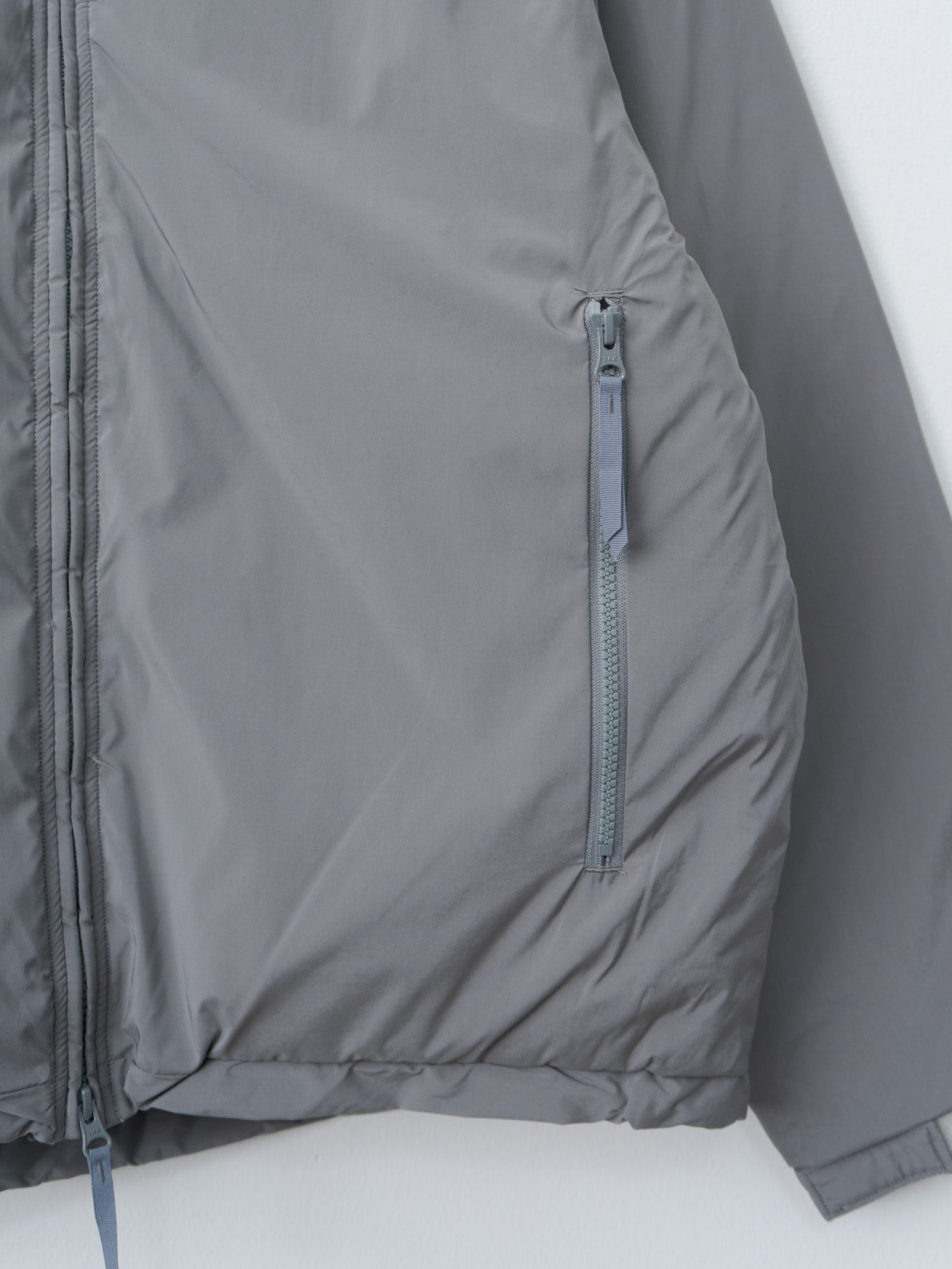 Poly Nylon Puffer Jacket - Gray