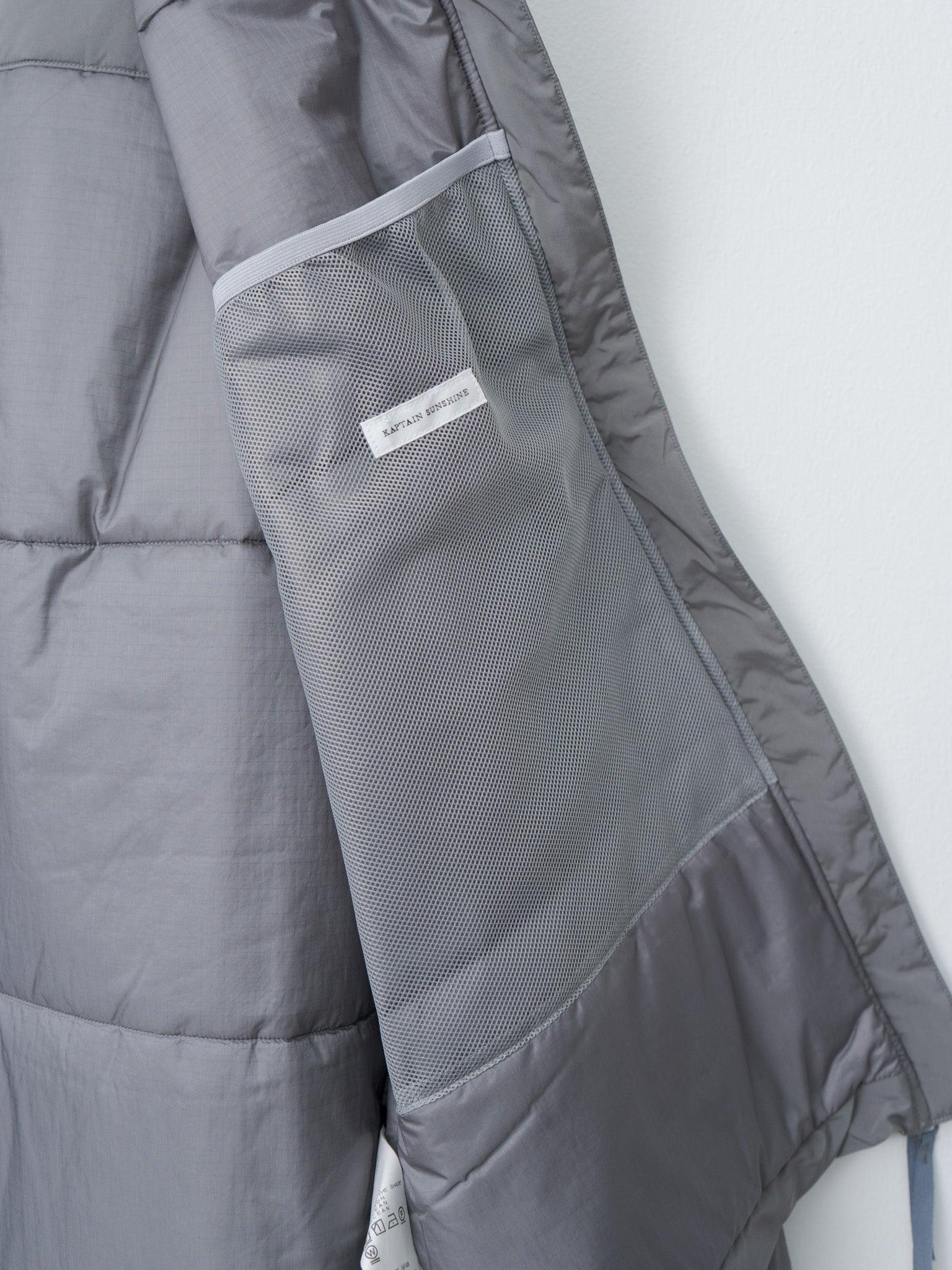 Poly Nylon Puffer Jacket - Gray
