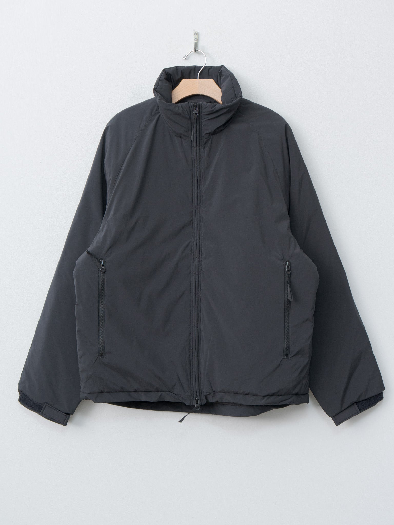 Poly Nylon Puffer Jacket - Black