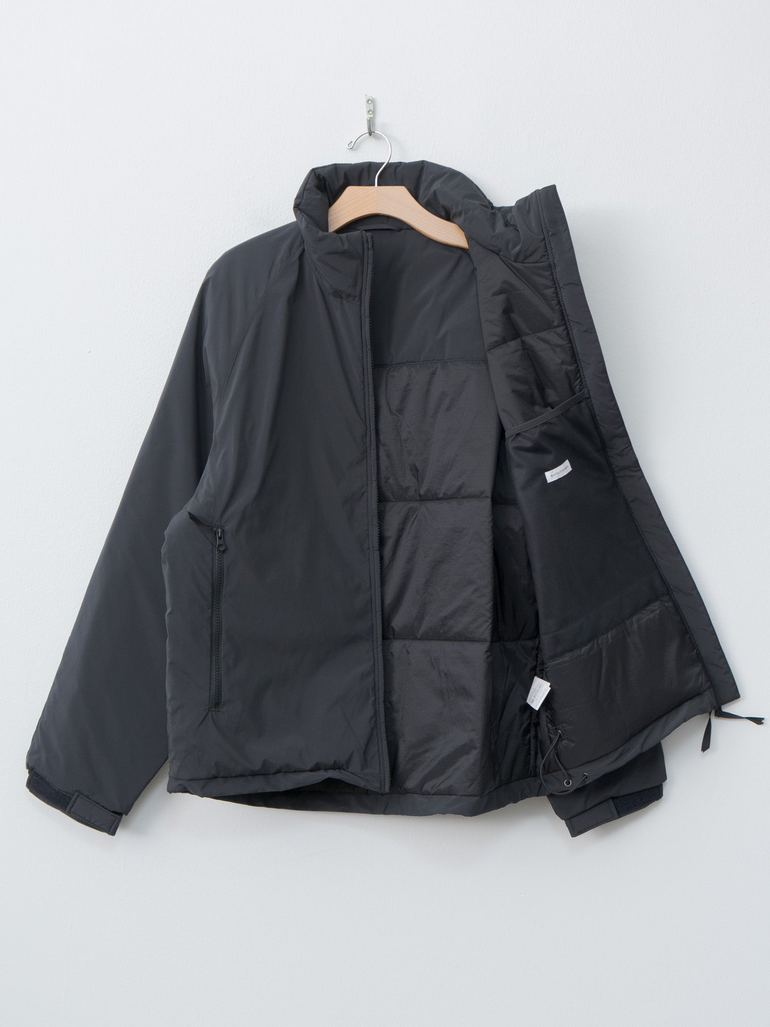 Poly Nylon Puffer Jacket - Black