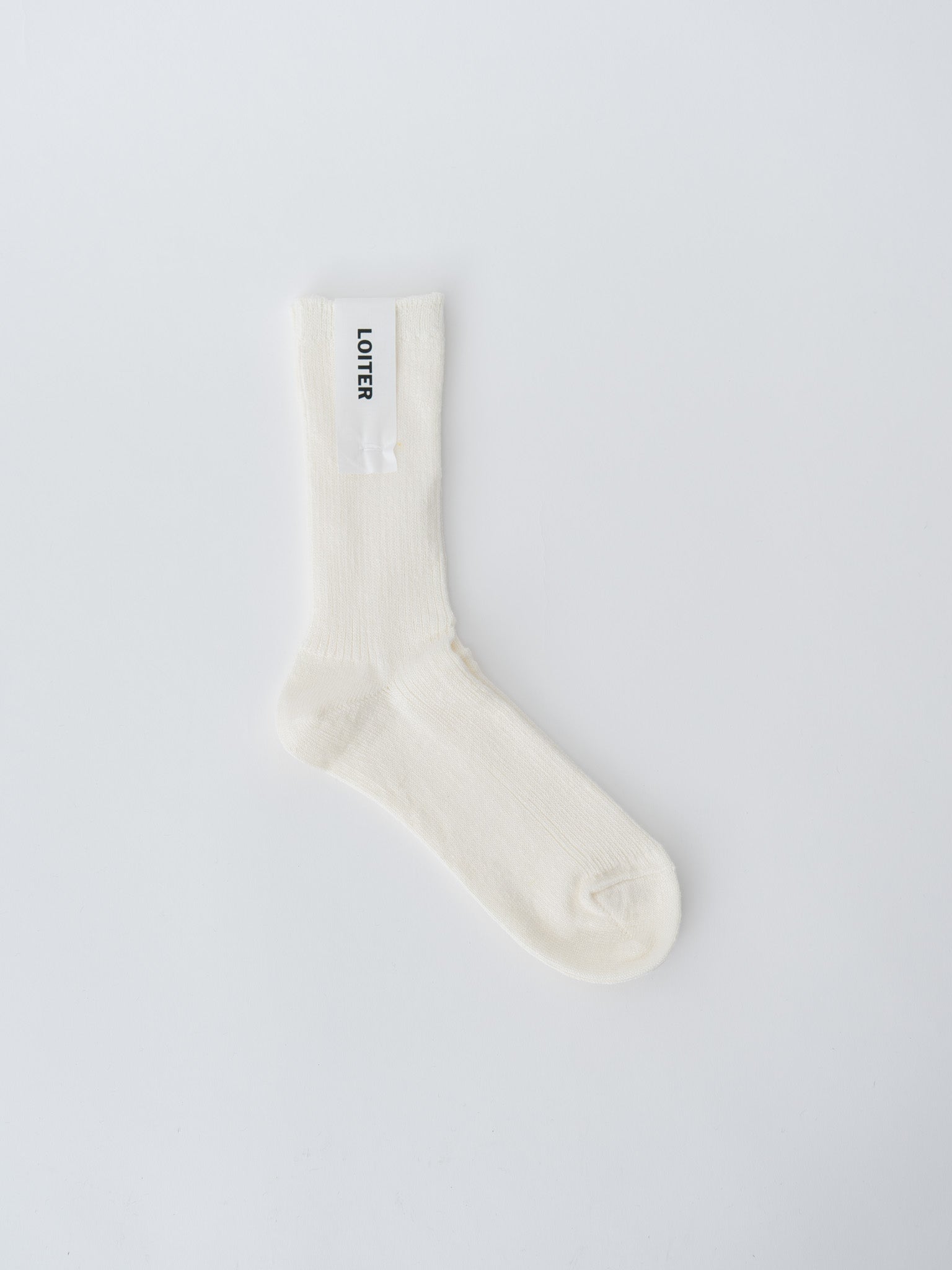 Linen Rib Socks - Black, Mocha, Orange, Yellow, White