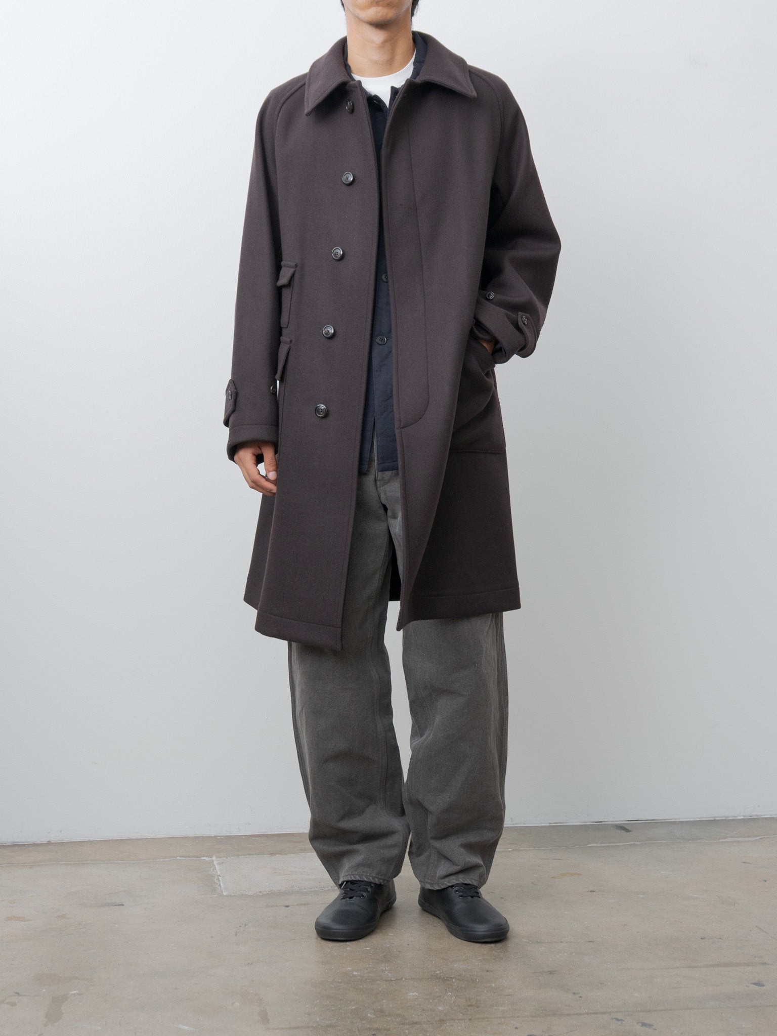 Cotton Hemp Painter Pants - Sumi