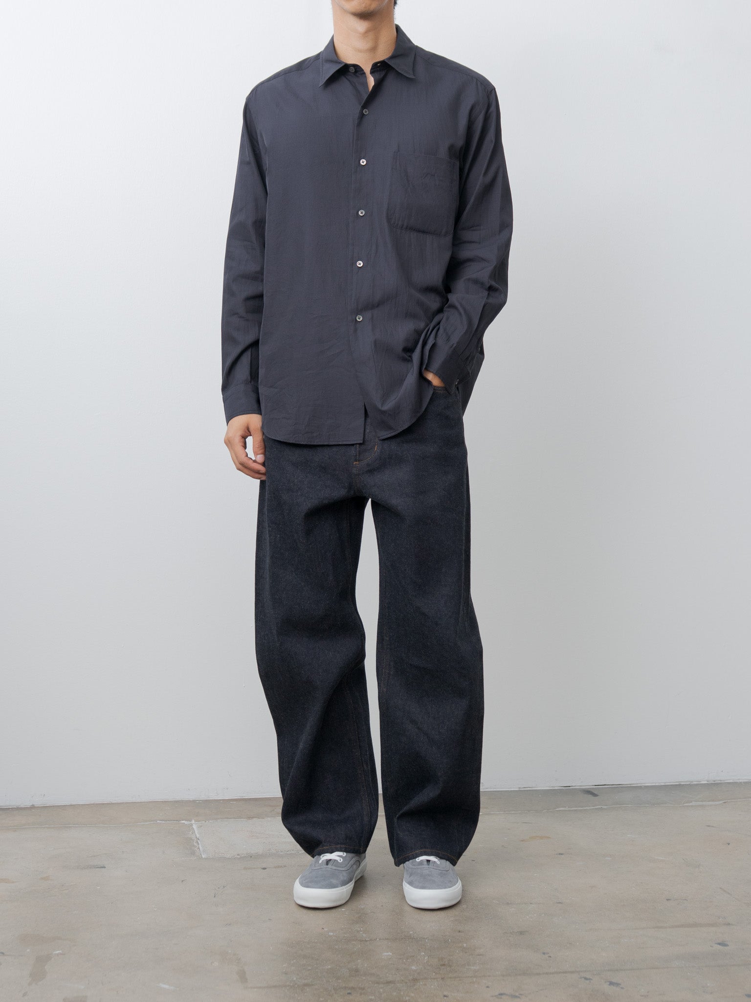 Sea Island Cotton Denim Selvedge Trousers - Indigo