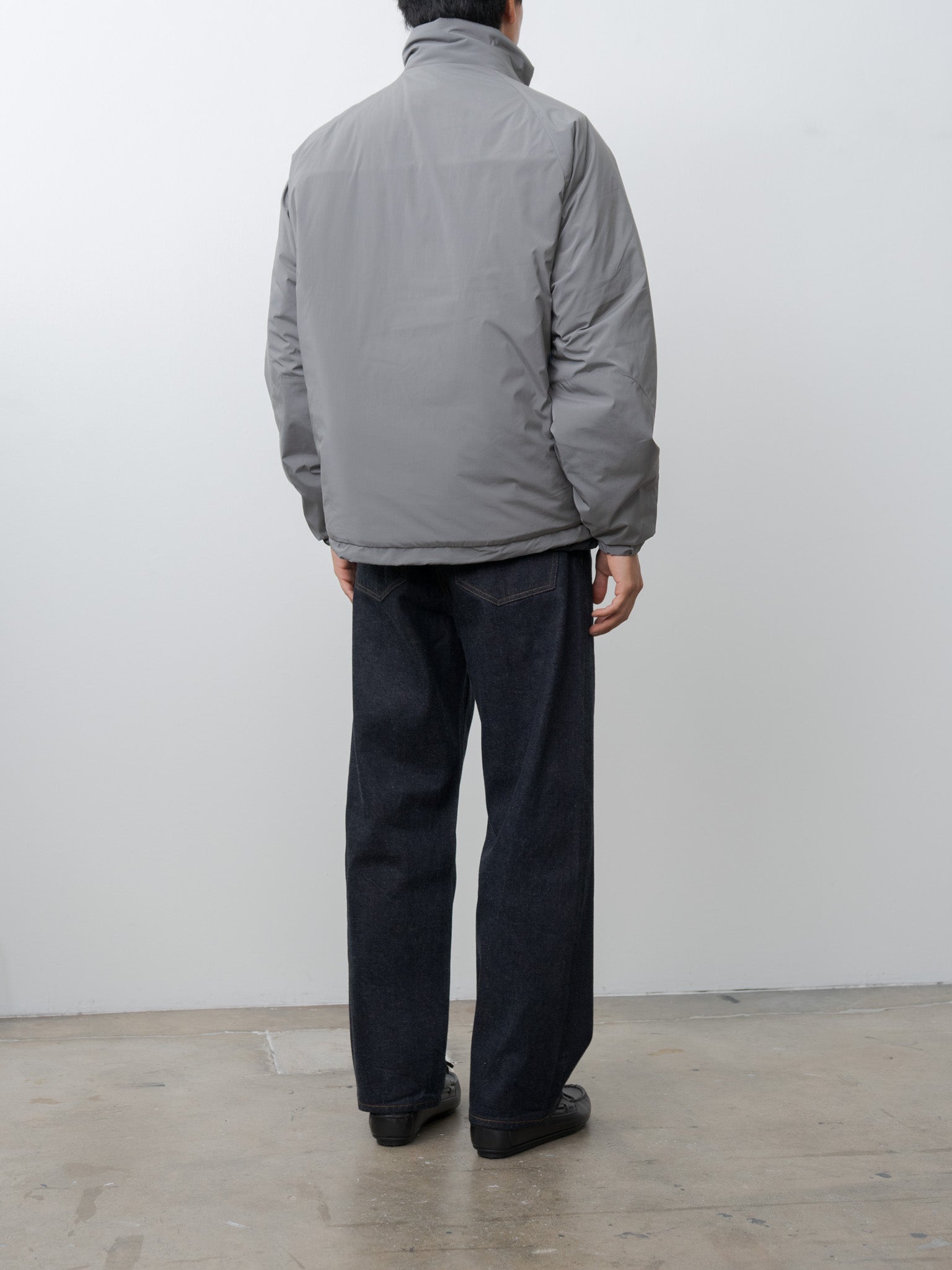Poly Nylon Puffer Jacket - Gray