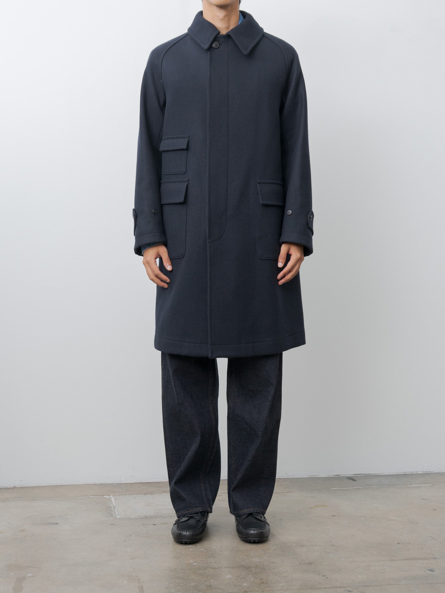 730FDL Italian Navy Military Deck Shoes - Black