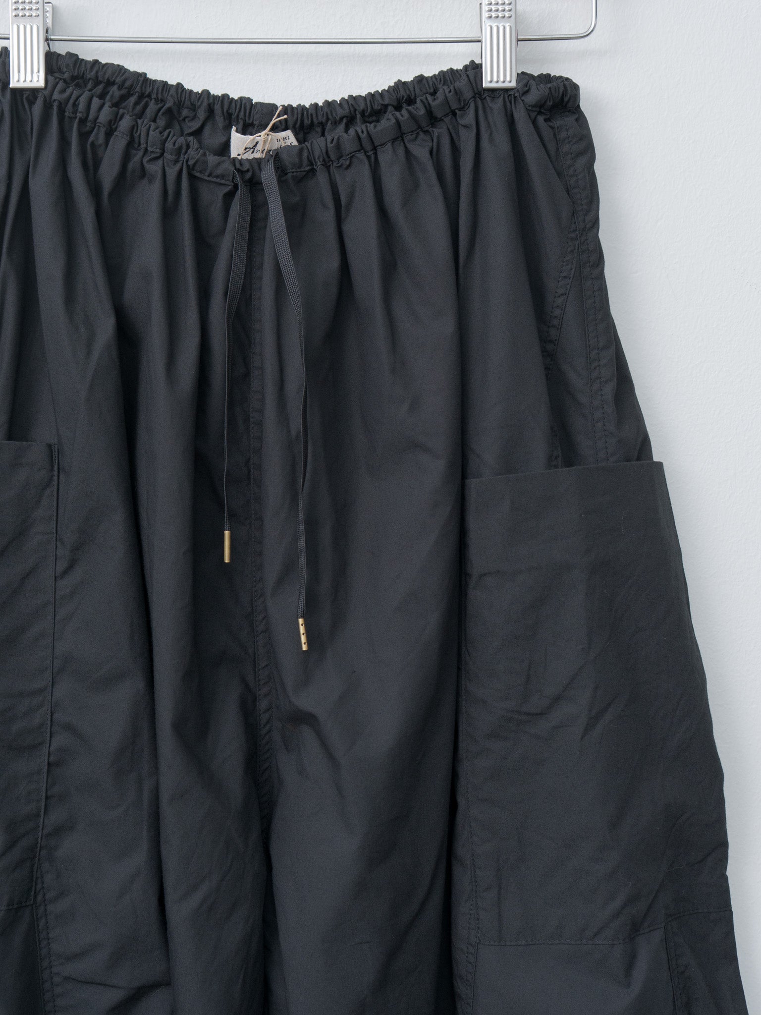 Typewriter Cotton Pants - Black