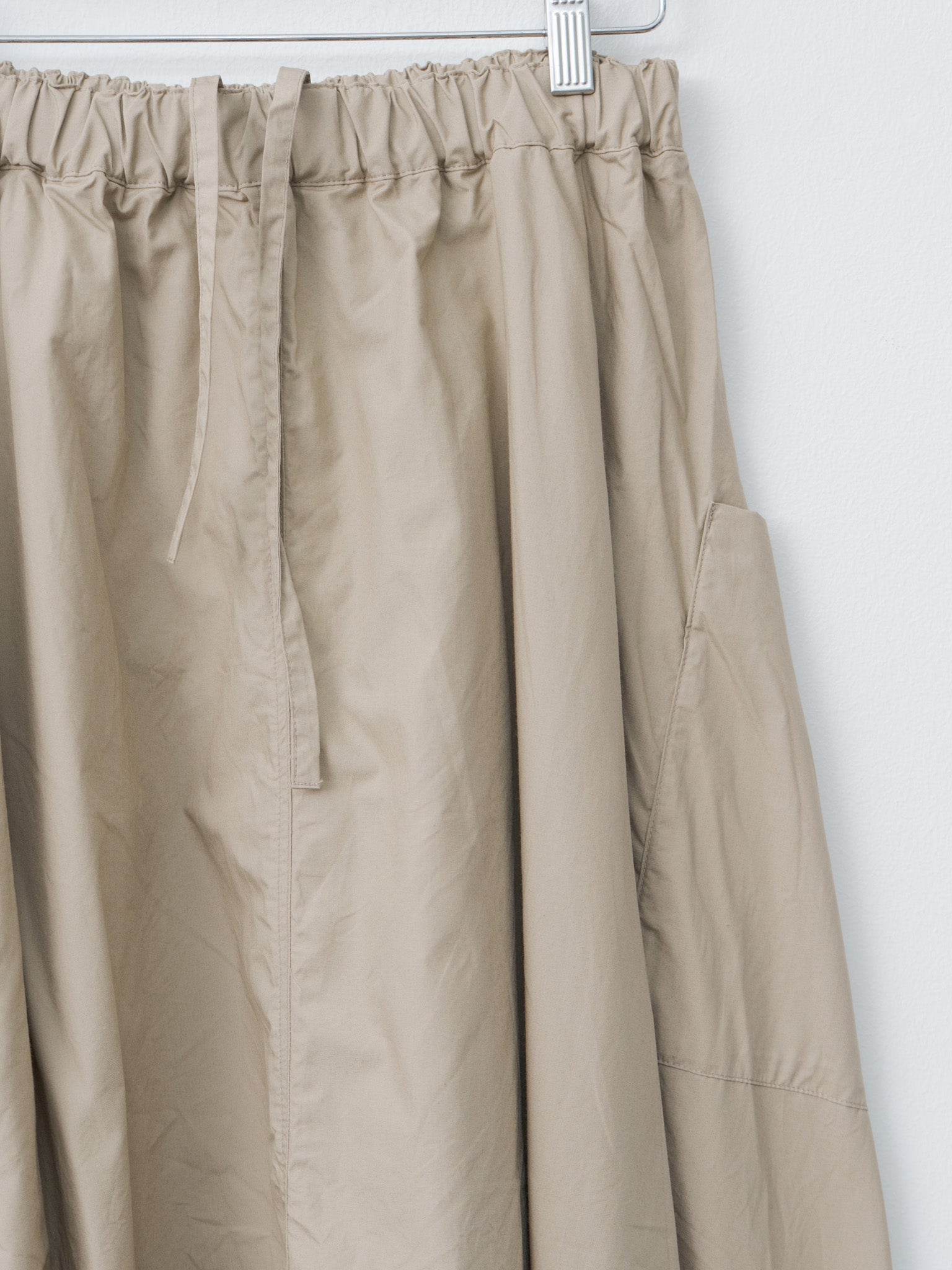 Typewriter Cotton Skirt - Beige