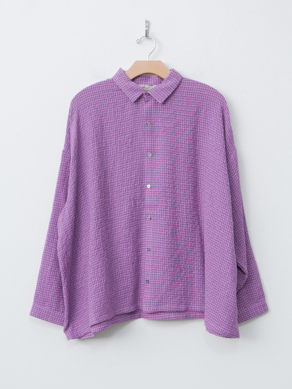W/C Gingham Shirt - Pink x Blue