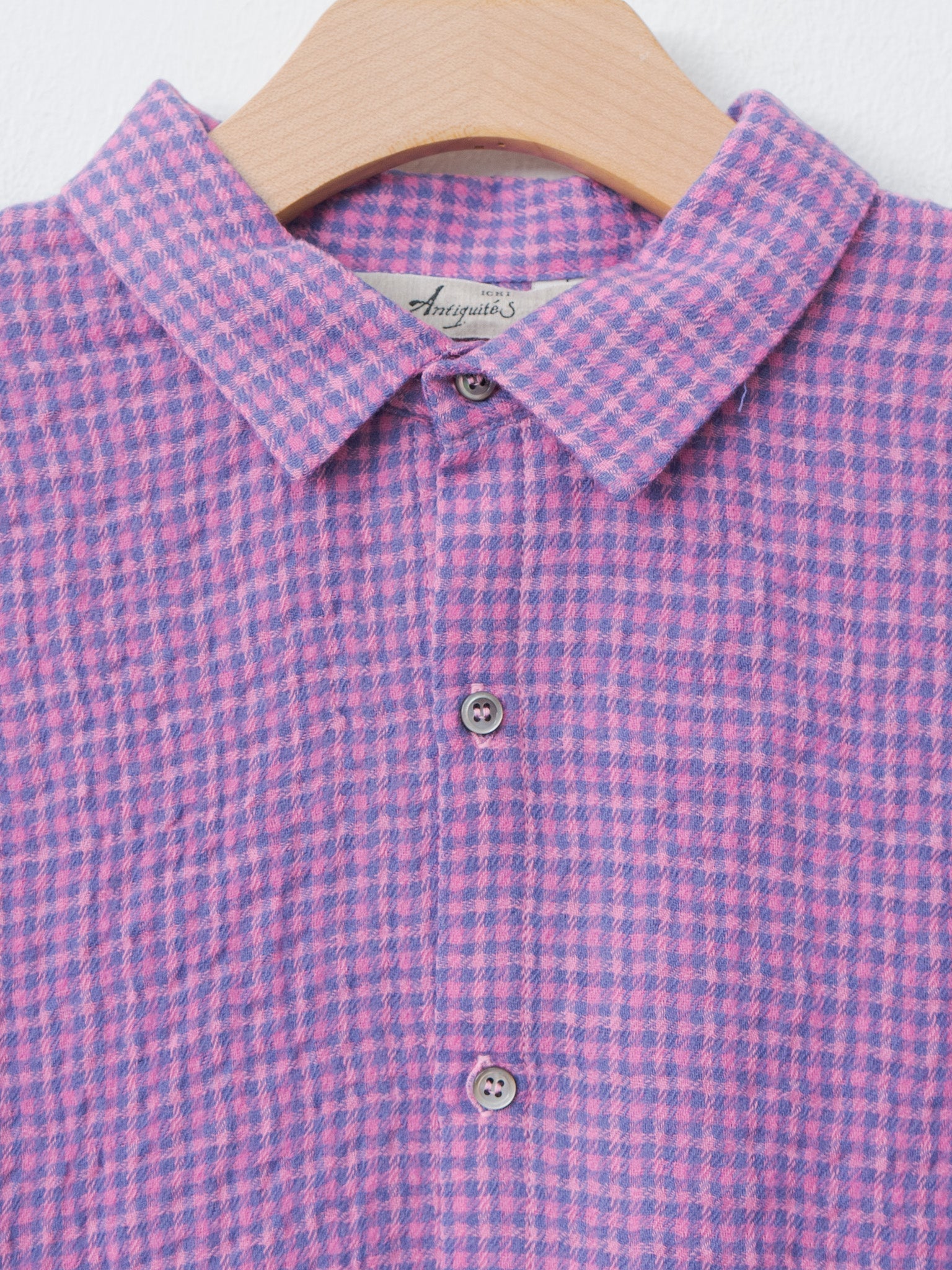 W/C Gingham Shirt - Pink x Blue