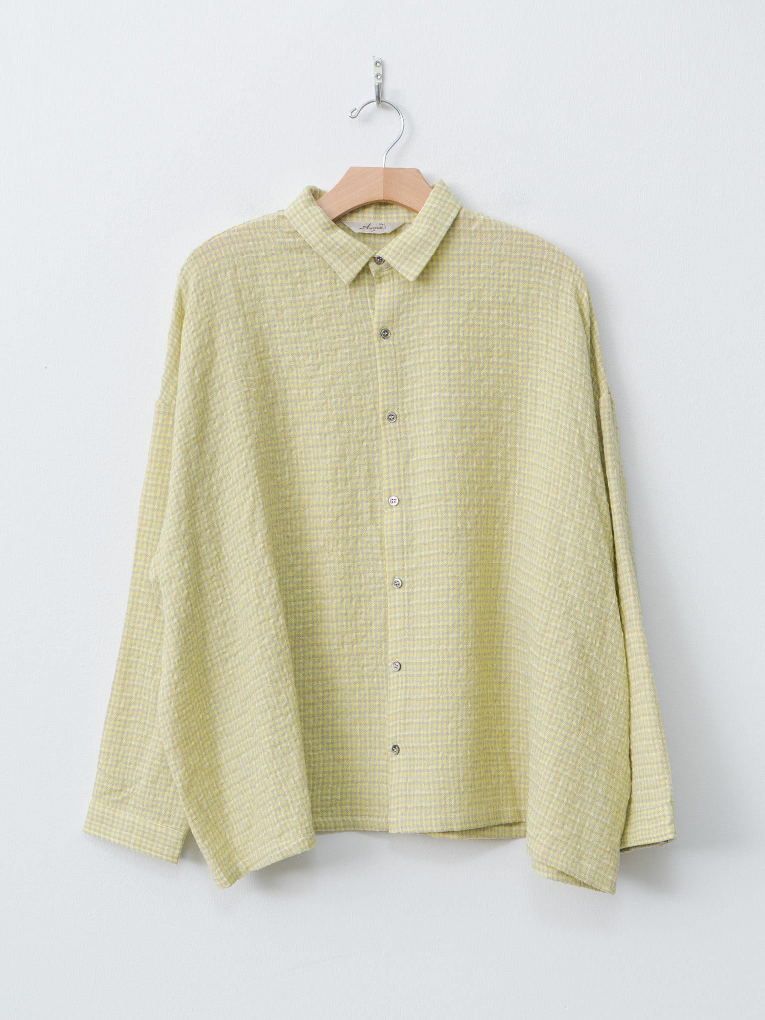 W/C Gingham Shirt - Yellow x Gray
