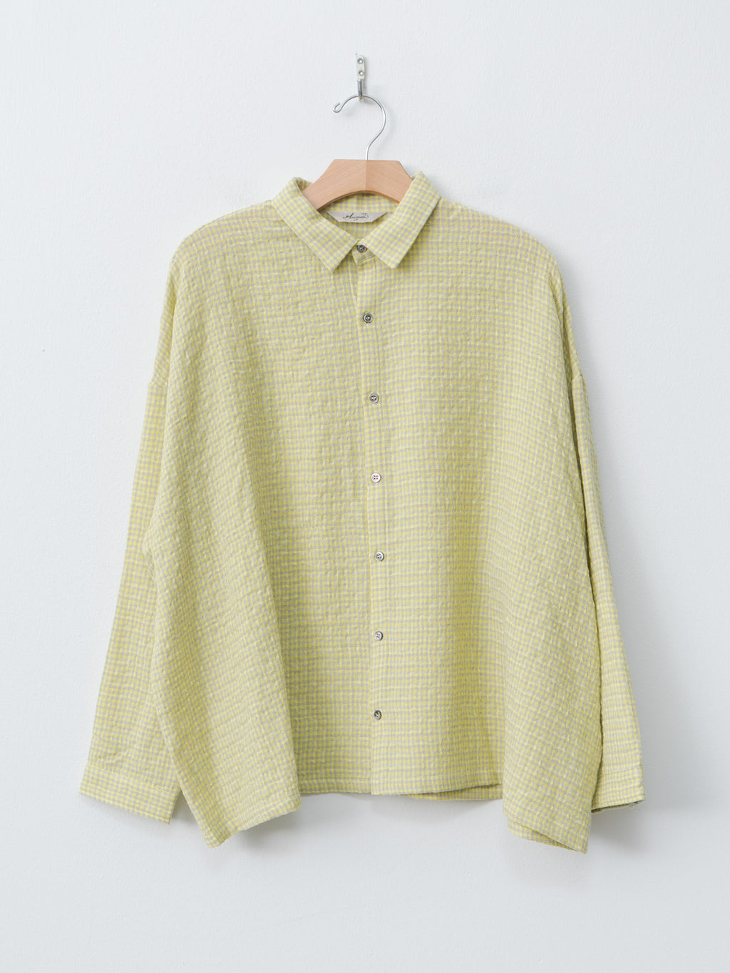 W/C Gingham Shirt - Yellow x Gray