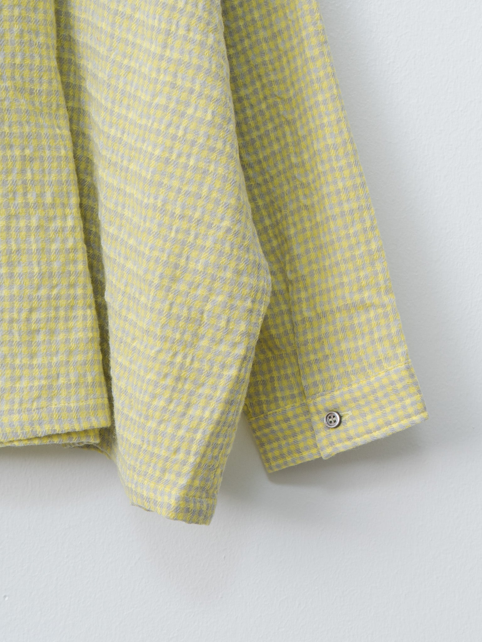 W/C Gingham Shirt - Yellow x Gray