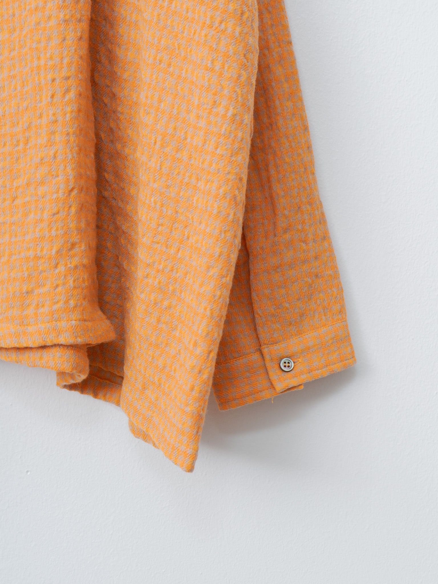 W/C Gingham Shirt - Orange x Mocha