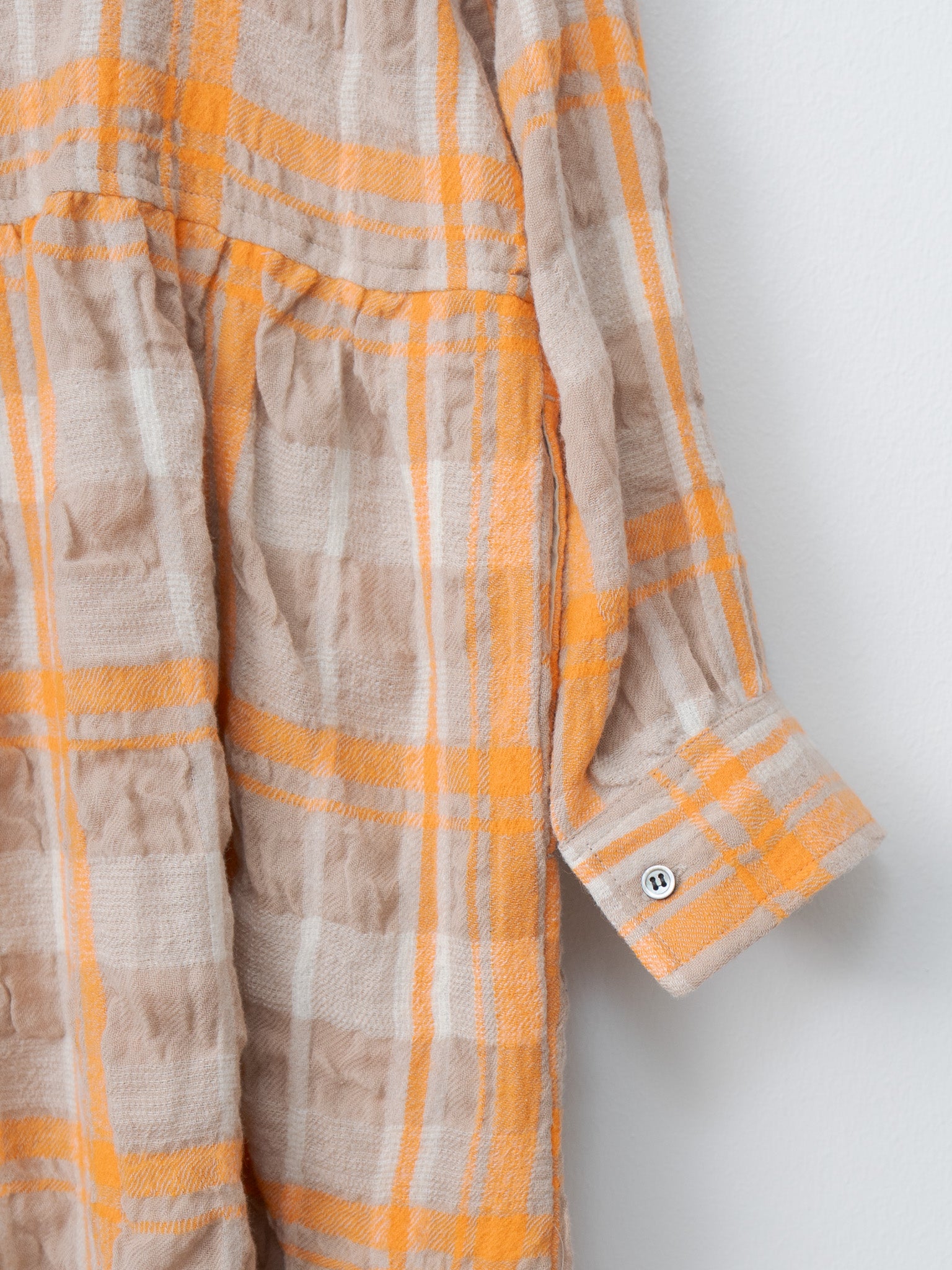 C/W Tartan Dress - Orange