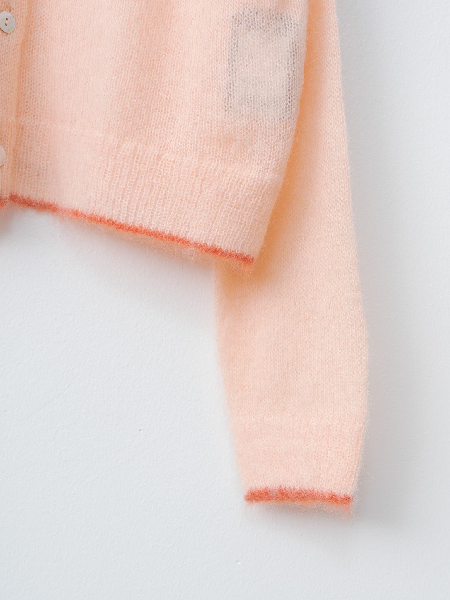 Mohair Cardigan - Pink x Orange