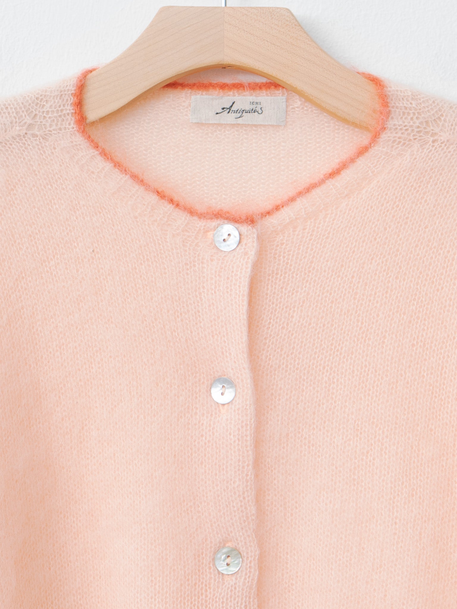 Mohair Cardigan - Pink x Orange