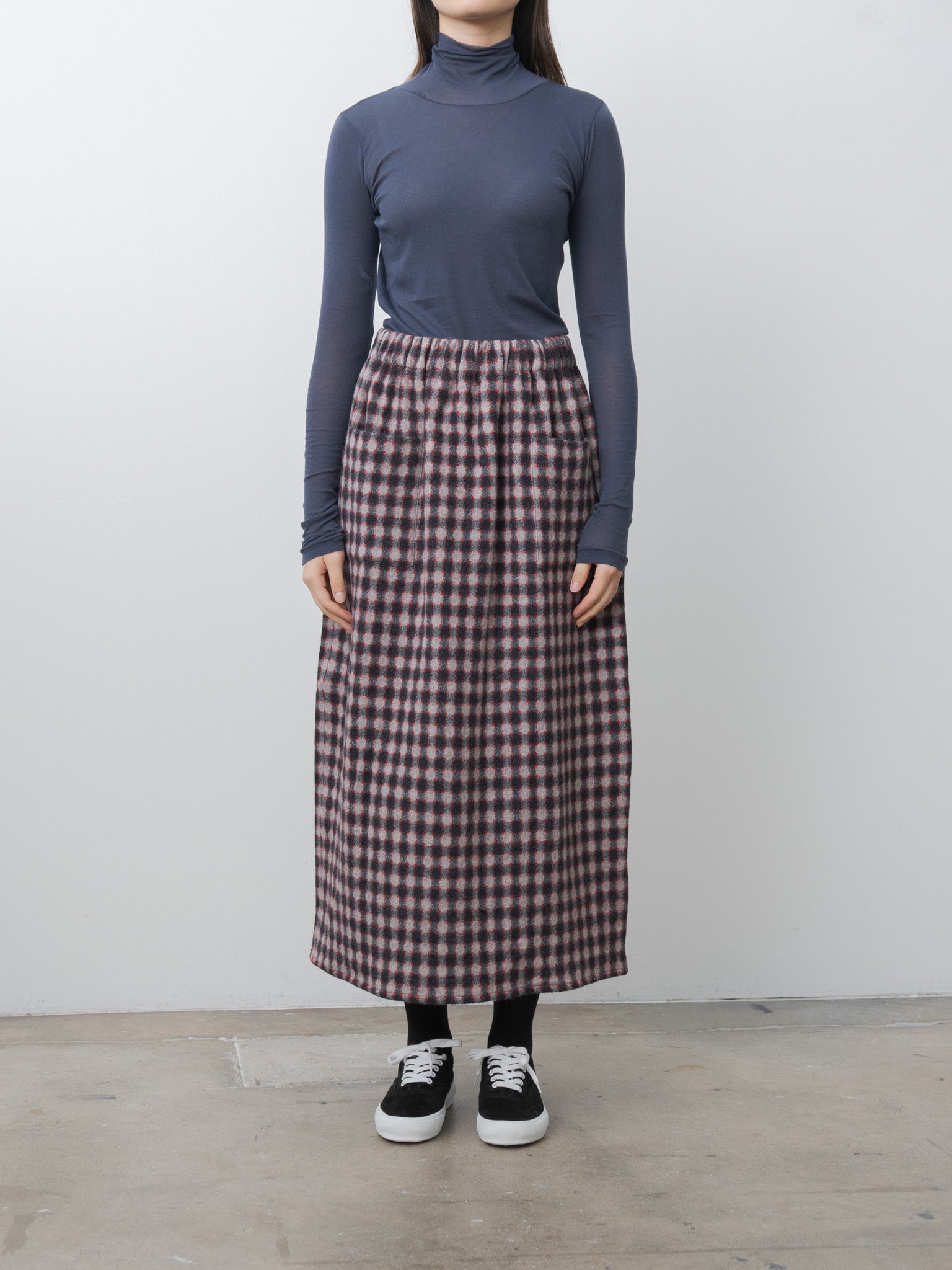 Gooi Skirt - Burgundy Check
