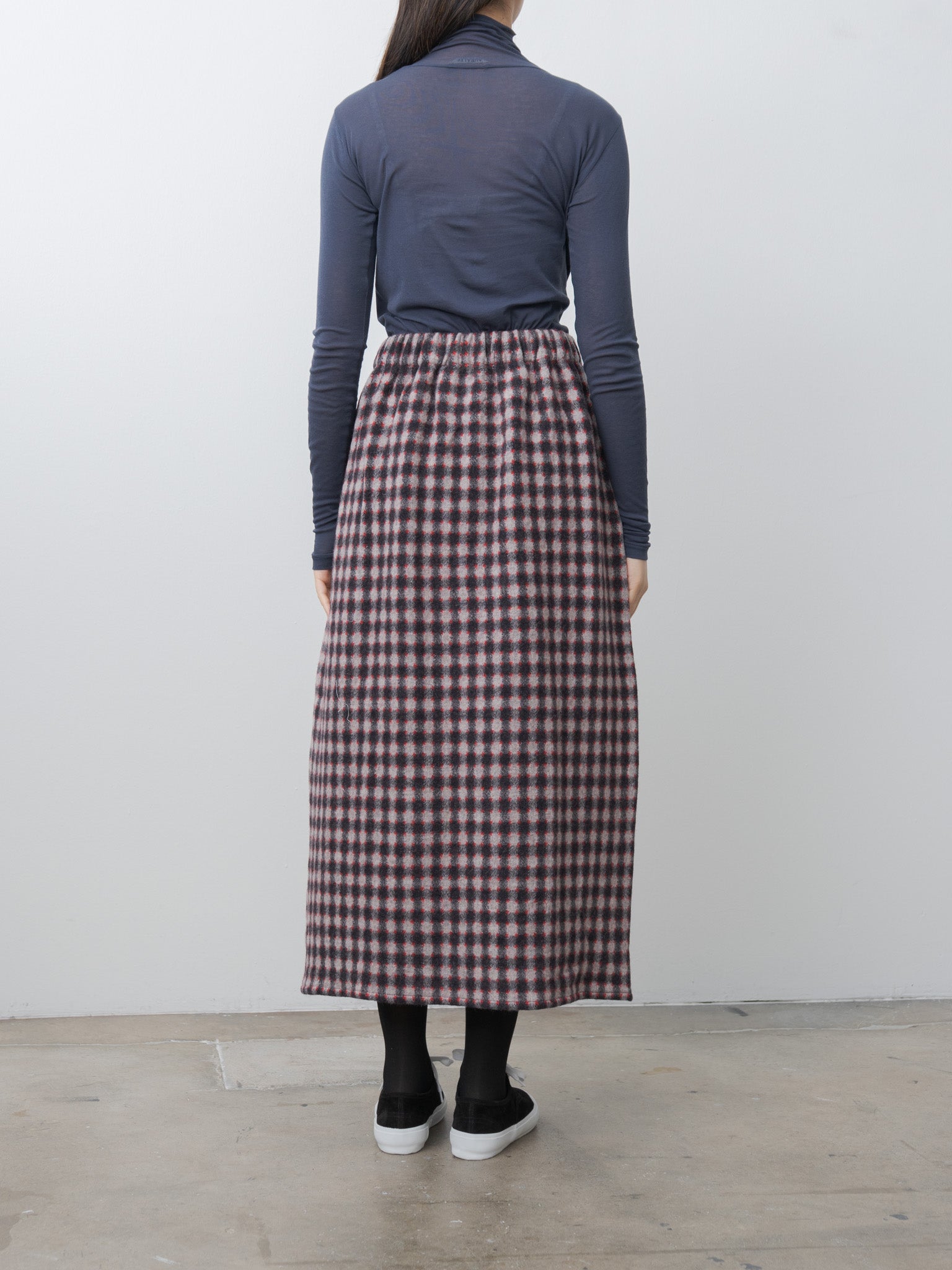 Gooi Skirt - Burgundy Check