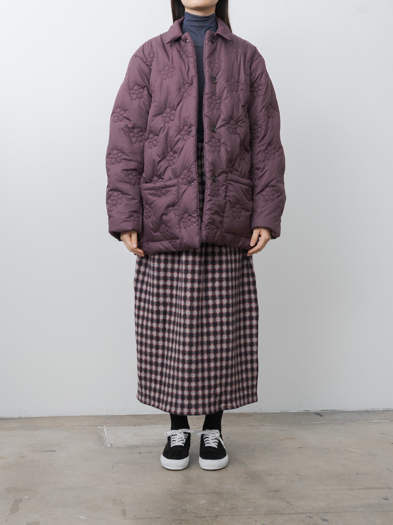 Small Puff Coat - Burgundy