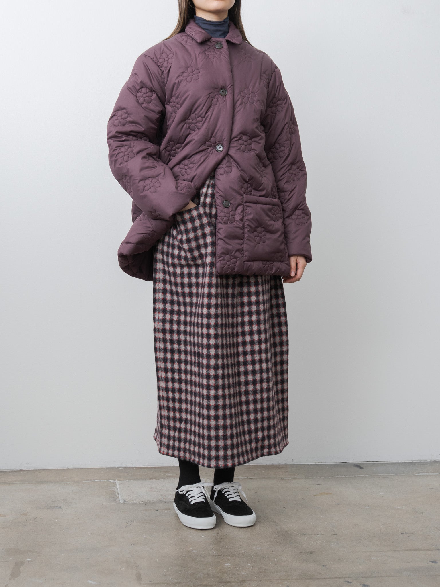 Small Puff Coat - Burgundy