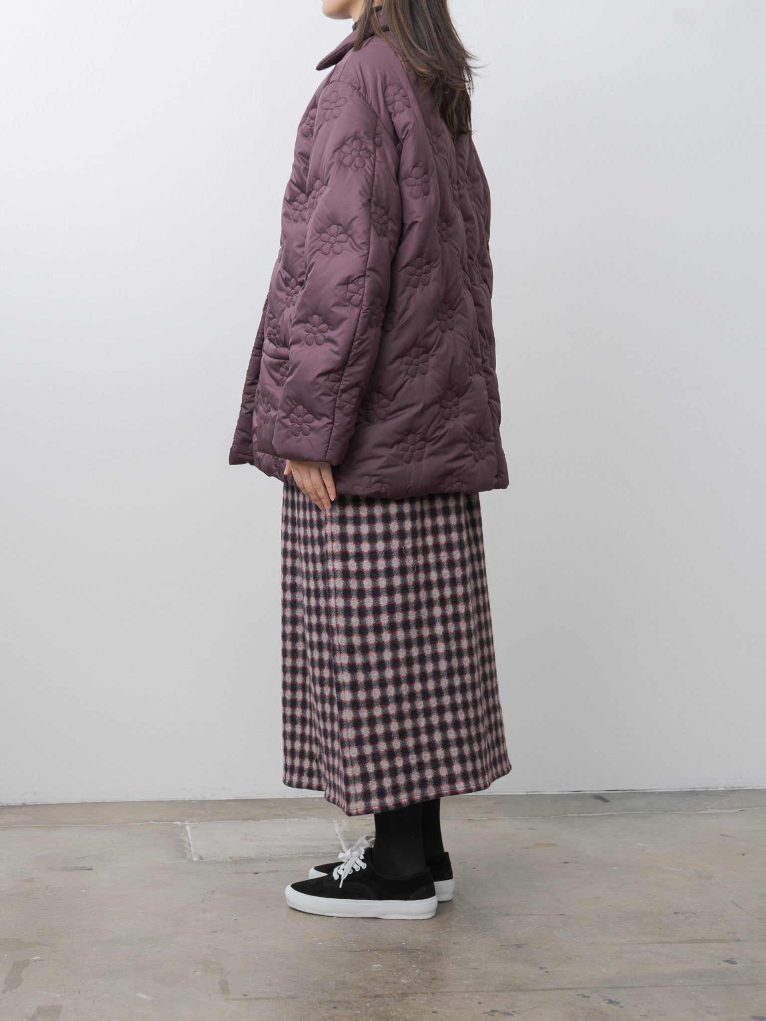 Small Puff Coat - Burgundy
