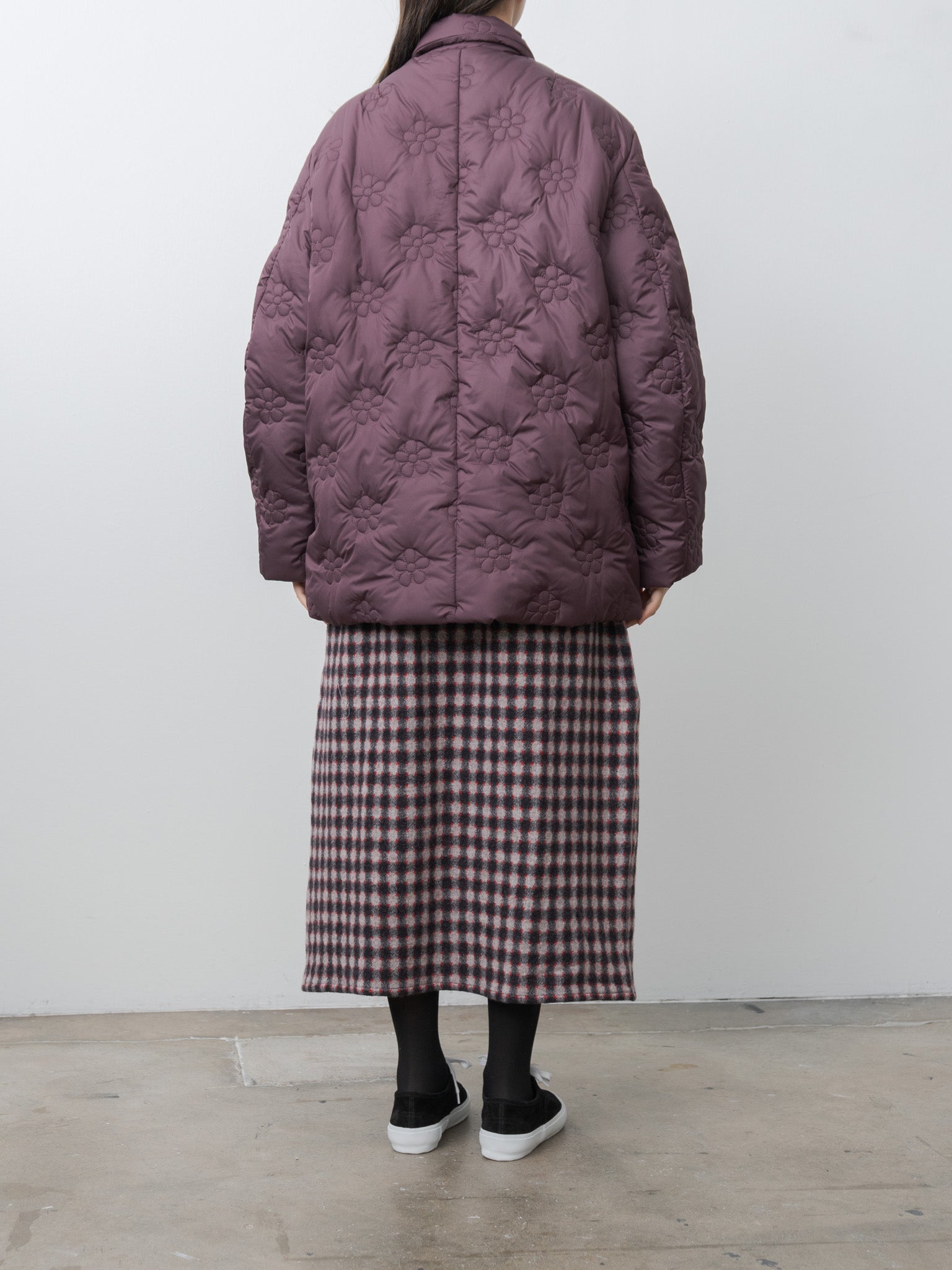 Small Puff Coat - Burgundy