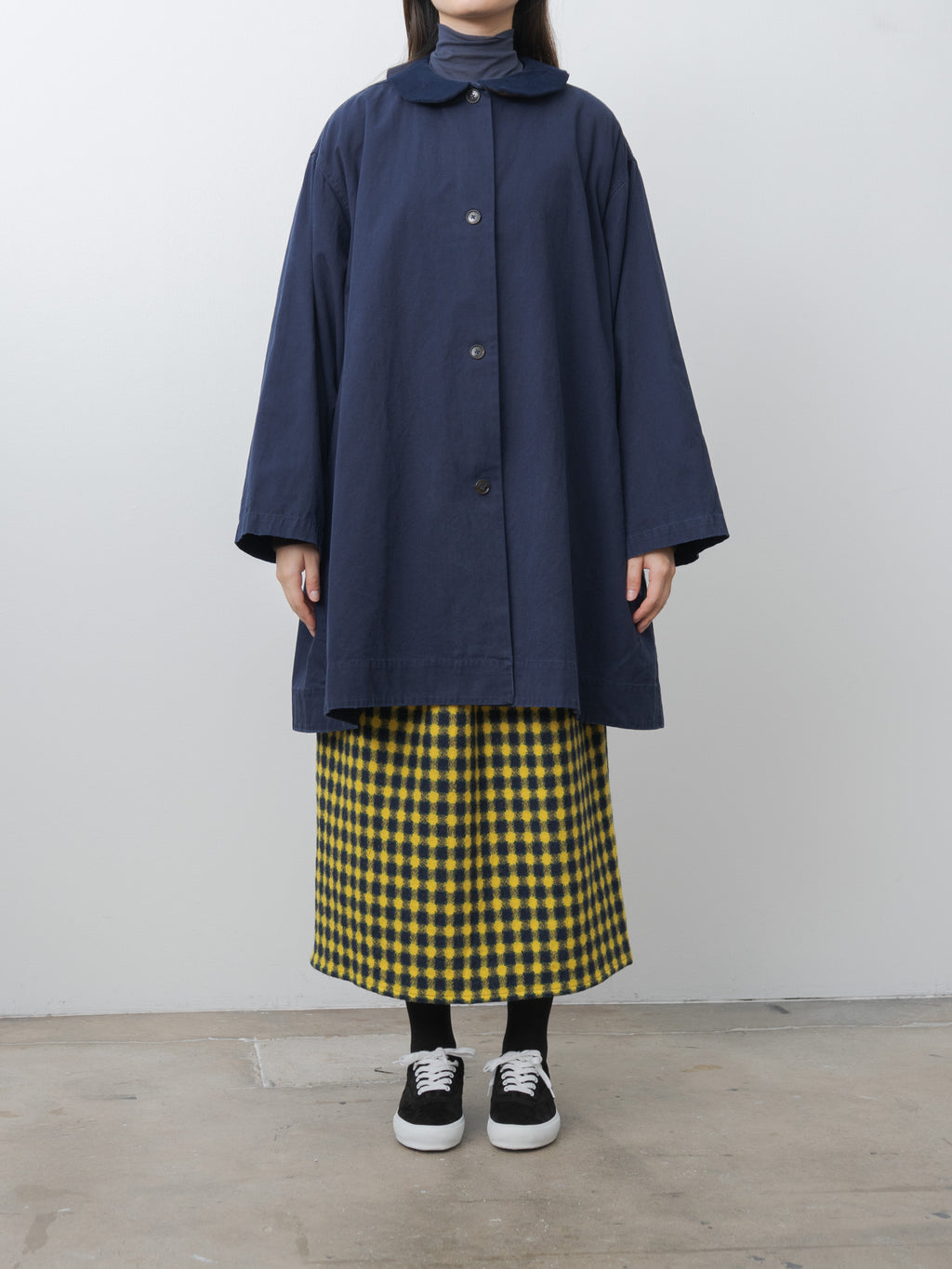 Ange Coat Long - Navy