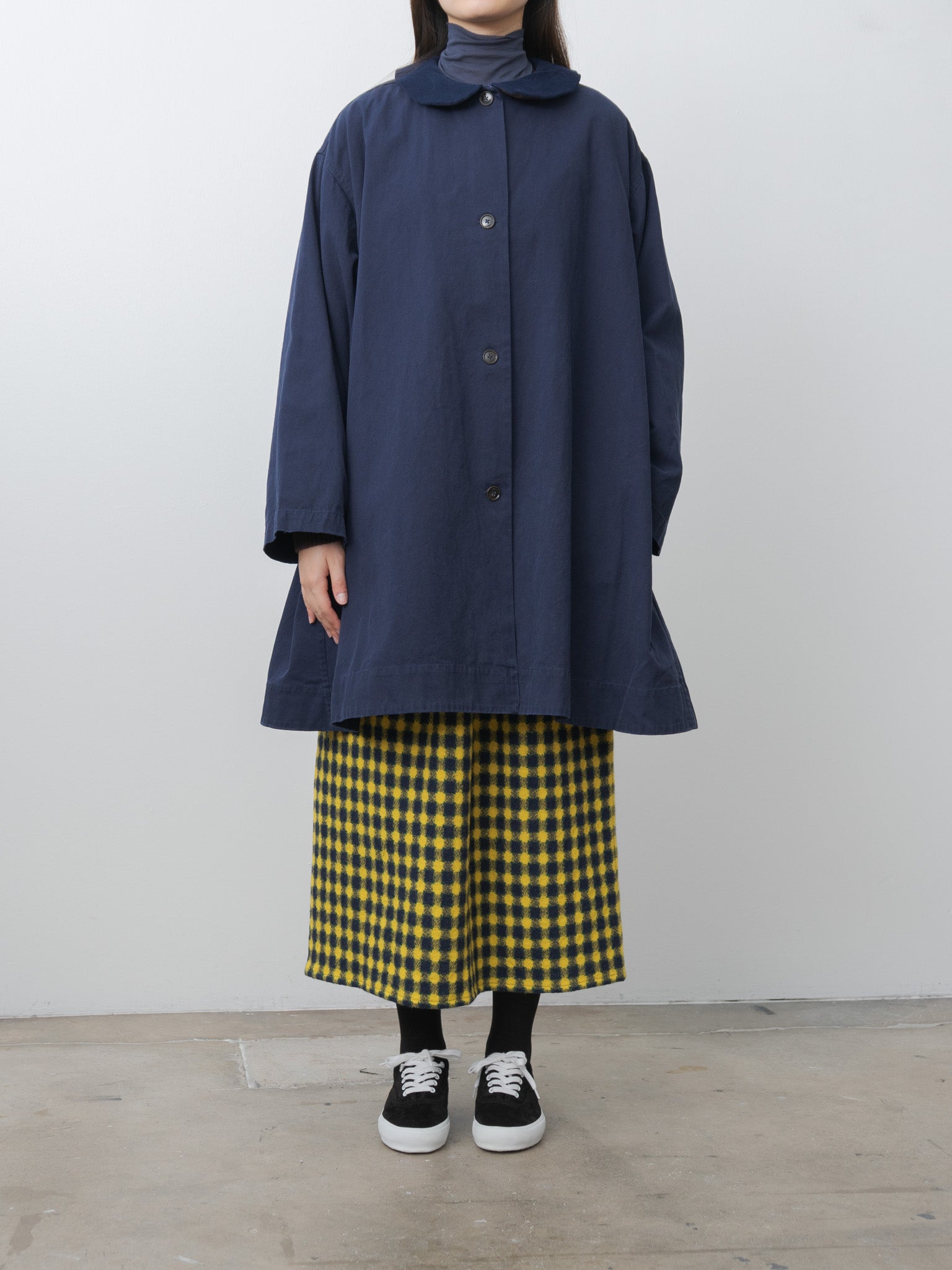 Ange Coat Long - Navy