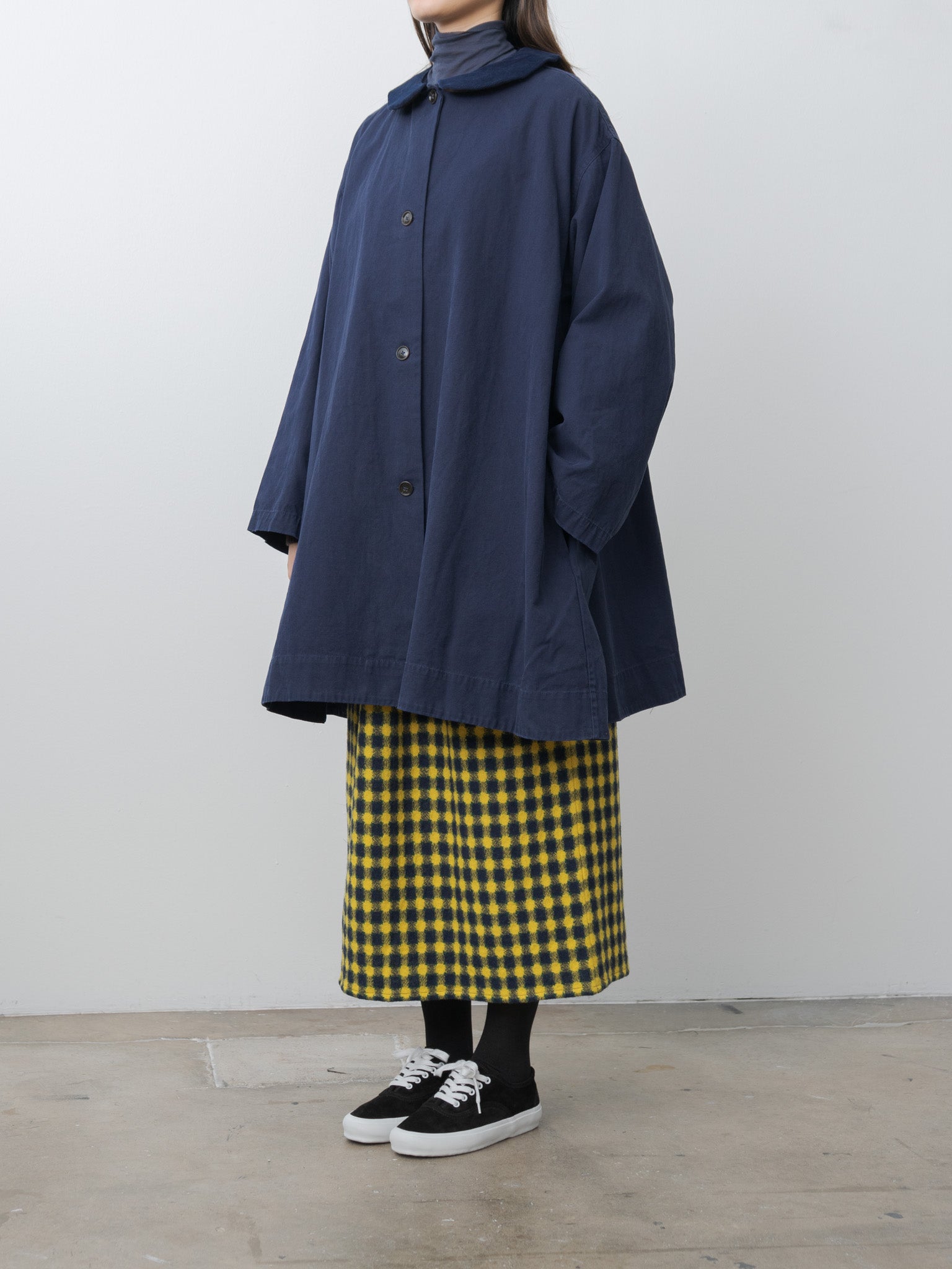 Ange Coat Long - Navy